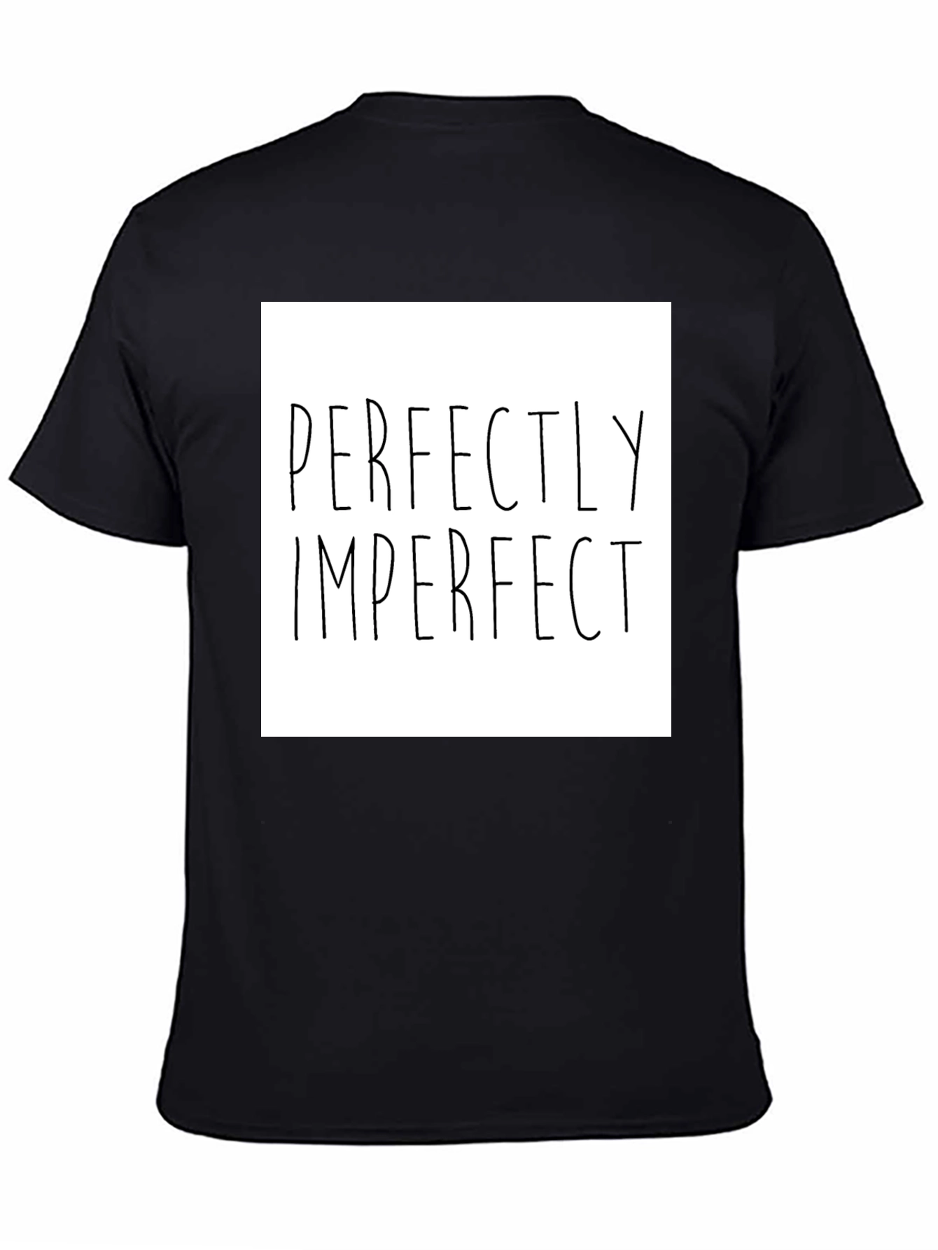 Perfectly Imperfect Graphic Tee - Black