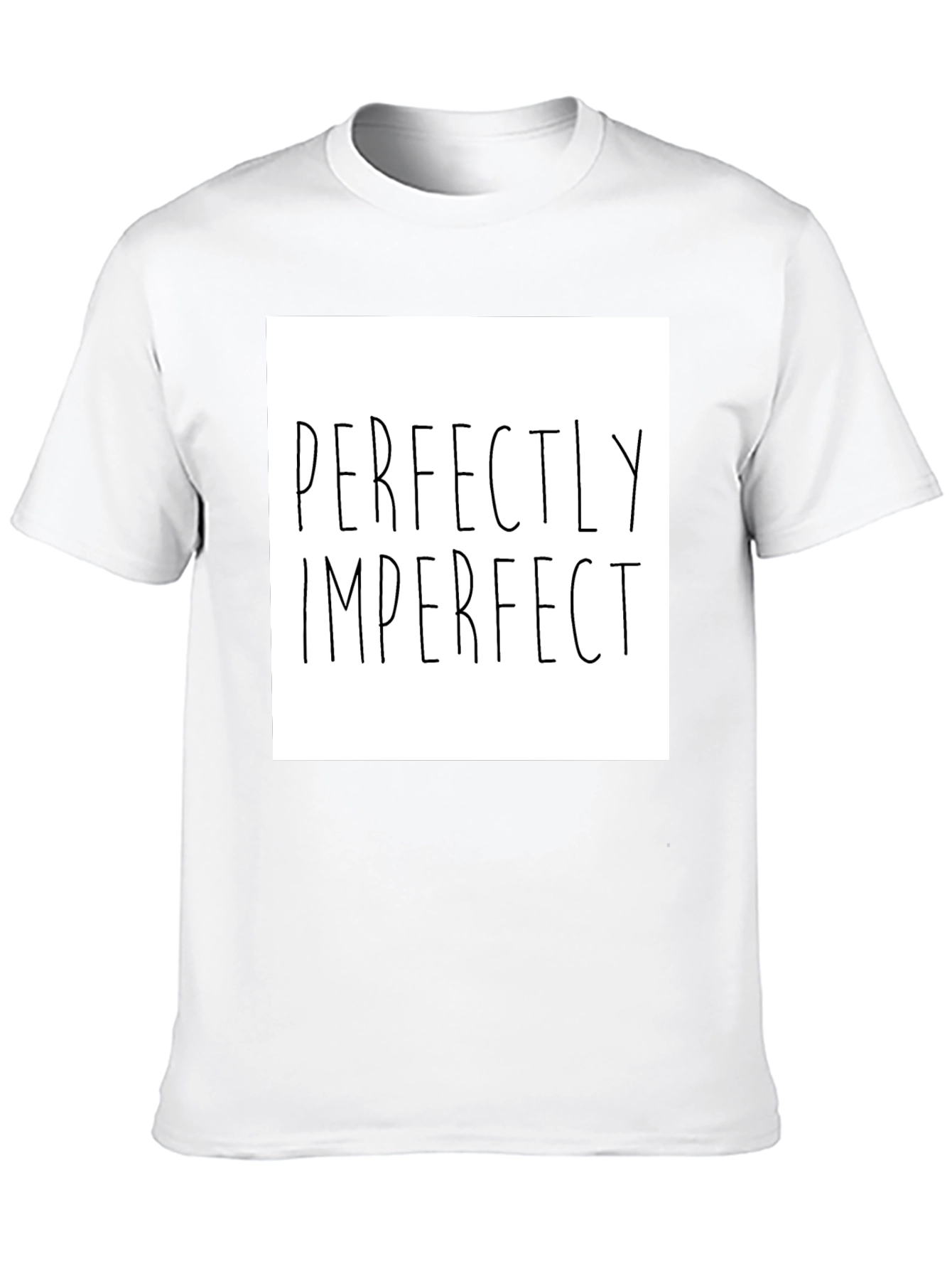 Perfectly Imperfect Graphic Tee - Black