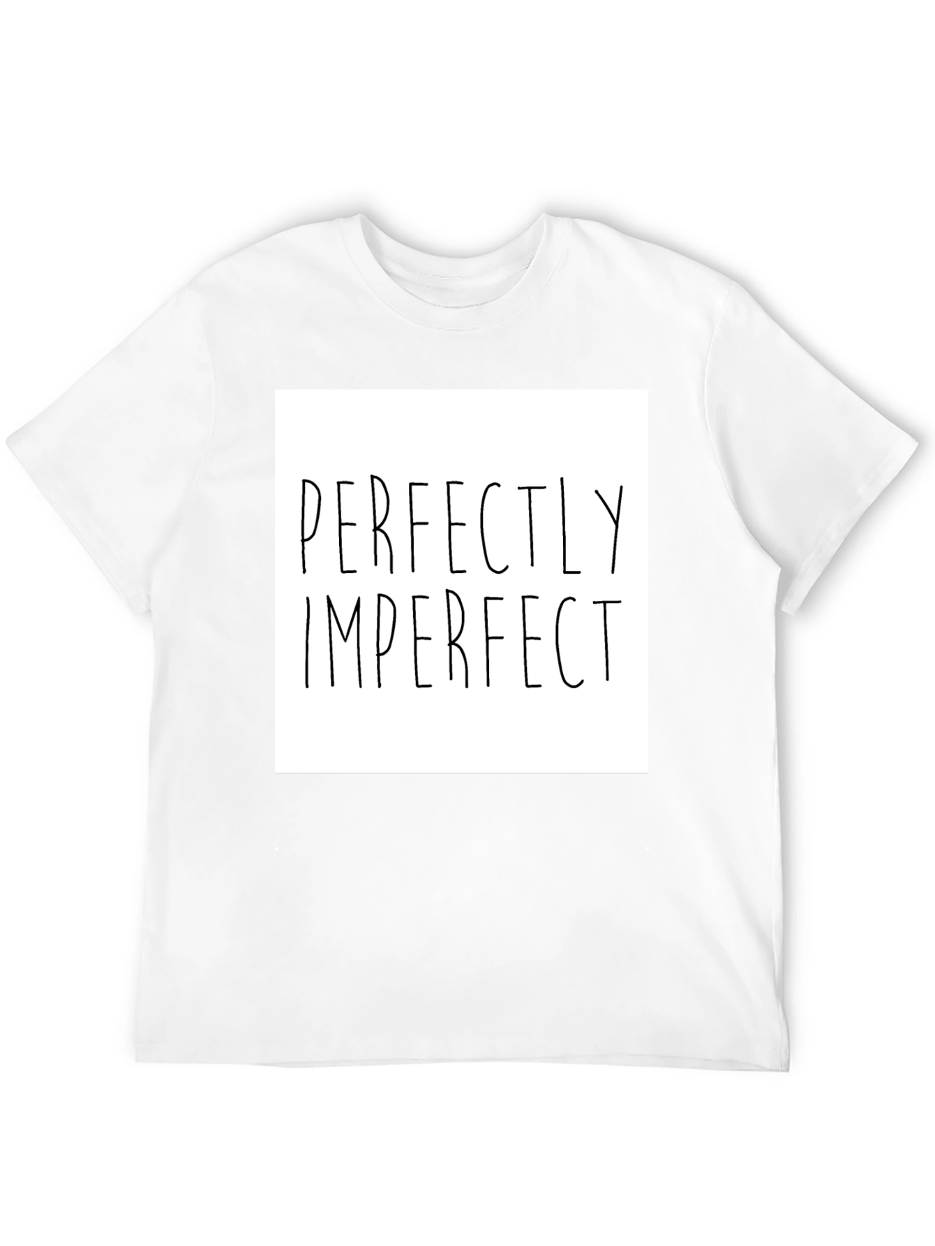 Perfectly Imperfect Graphic Tee - Black