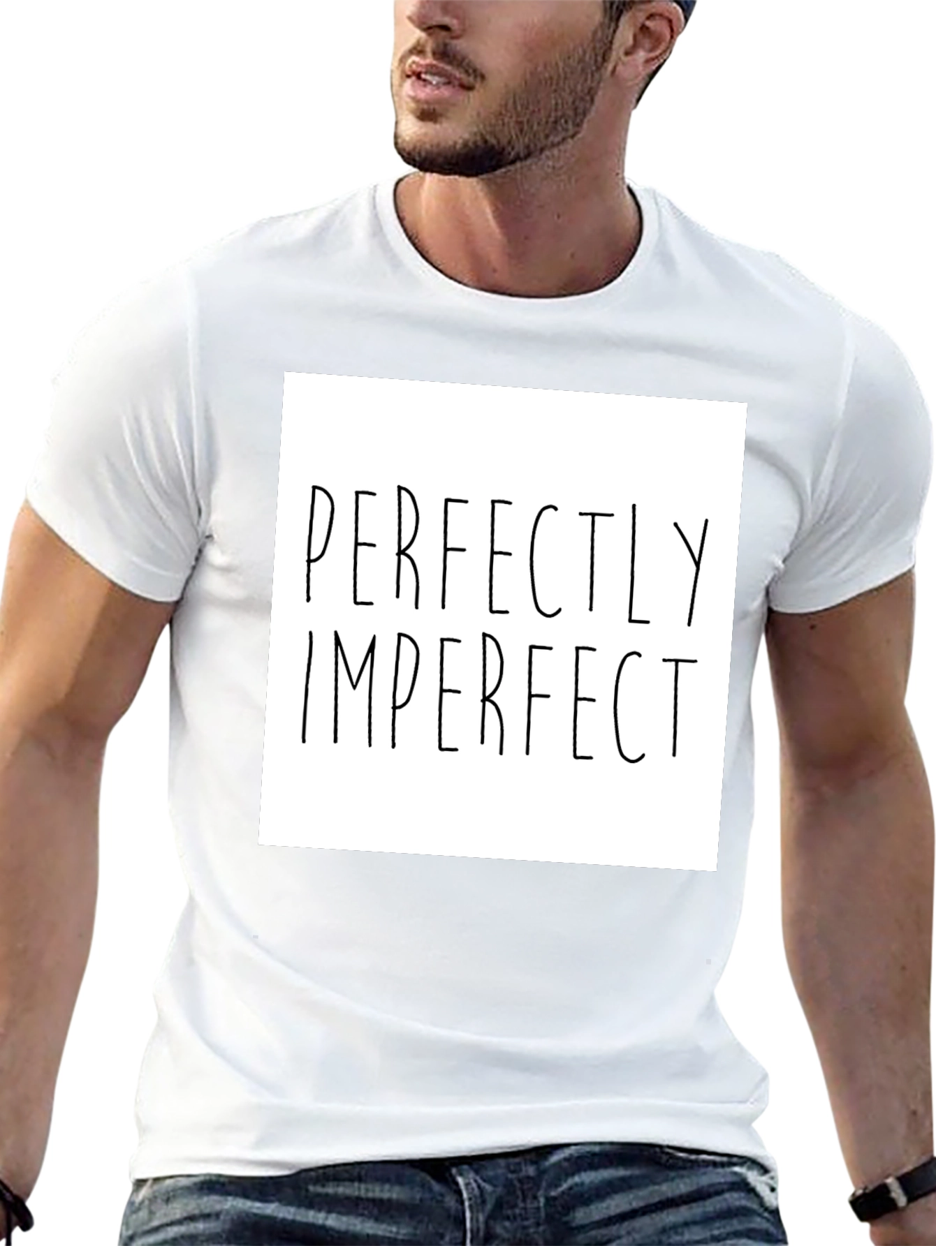 Perfectly Imperfect Graphic Tee - Black