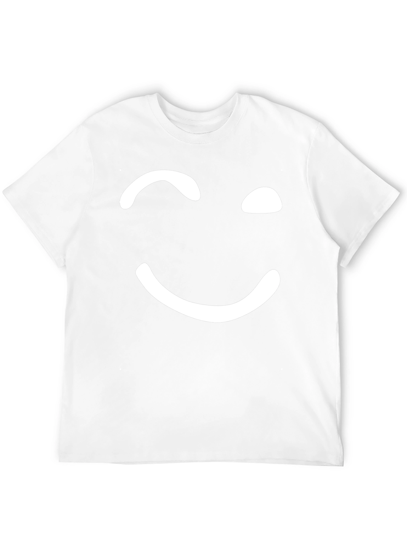 Winking Smiley Face Black T-Shirt