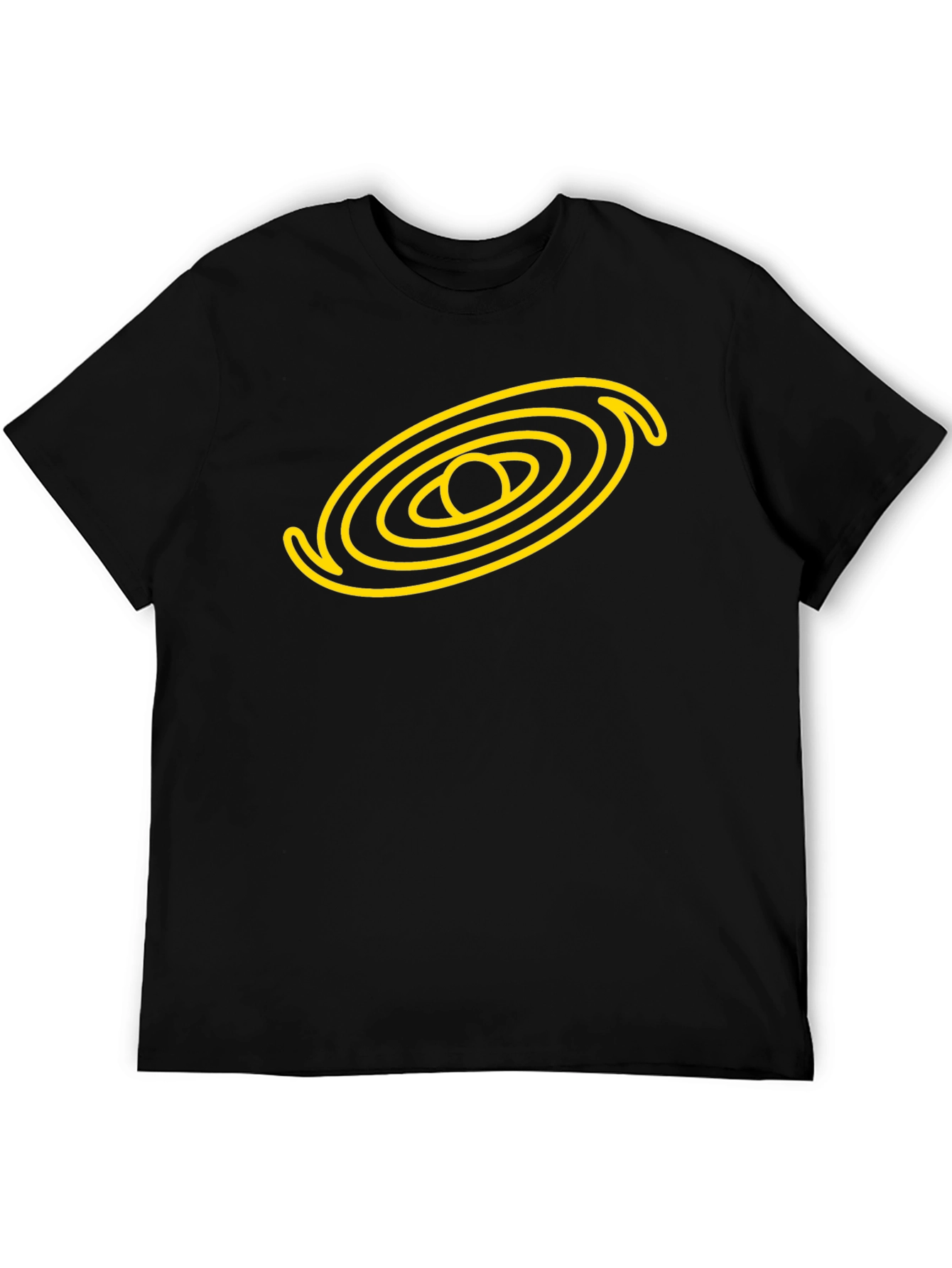 Galaxy Graphic Black Tee - Cosmic Style!