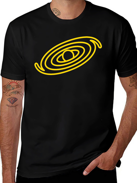 Galaxy Graphic Black Tee - Cosmic Style!