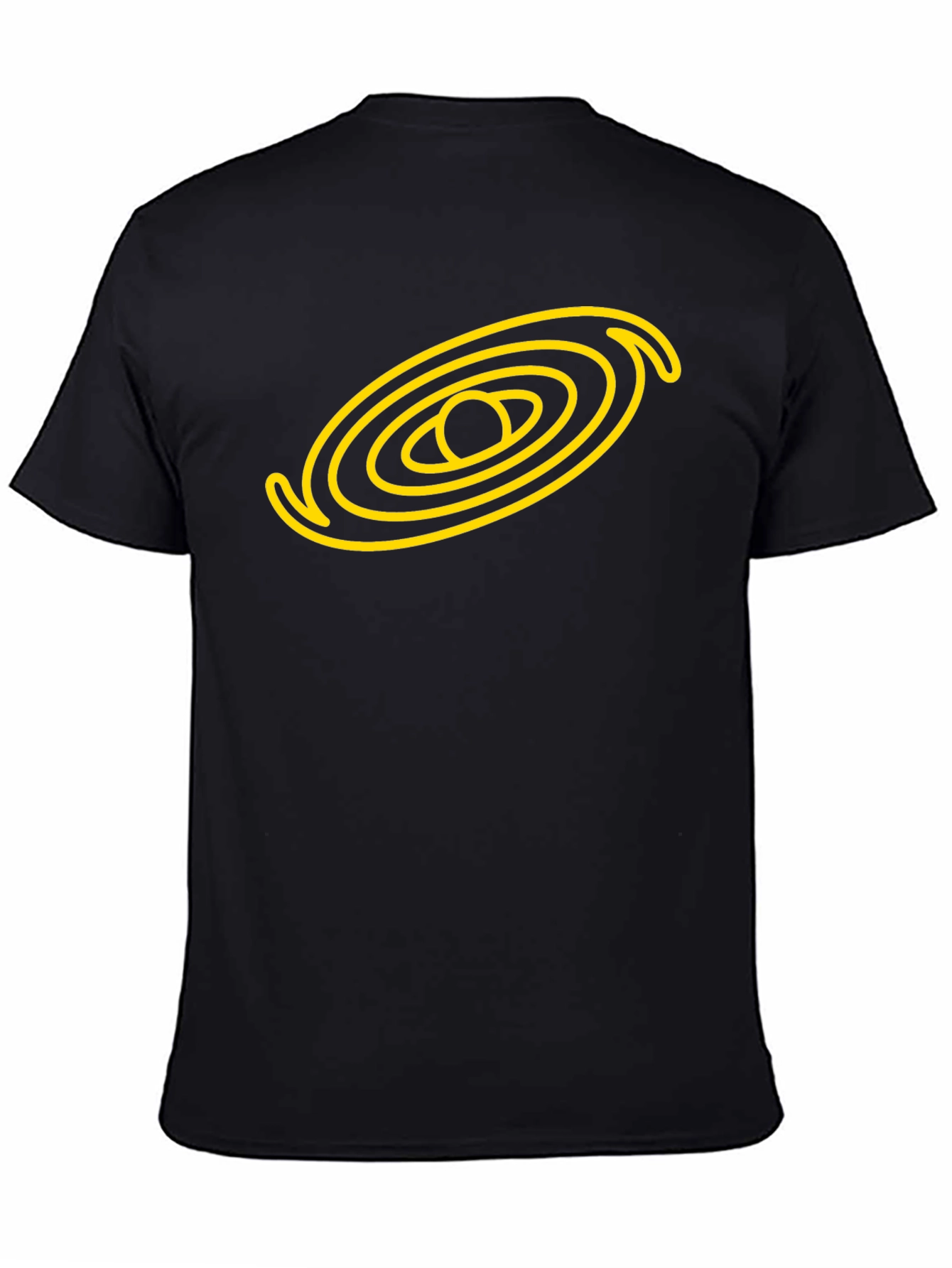 Galaxy Graphic Black Tee - Cosmic Style!