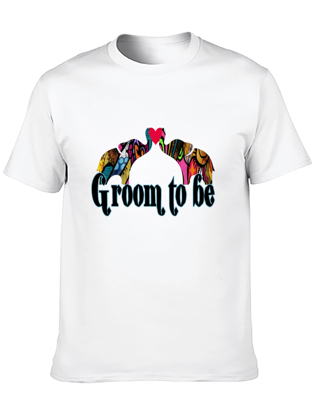 Groom To Be Black Crew Neck Graphic T-Shirt