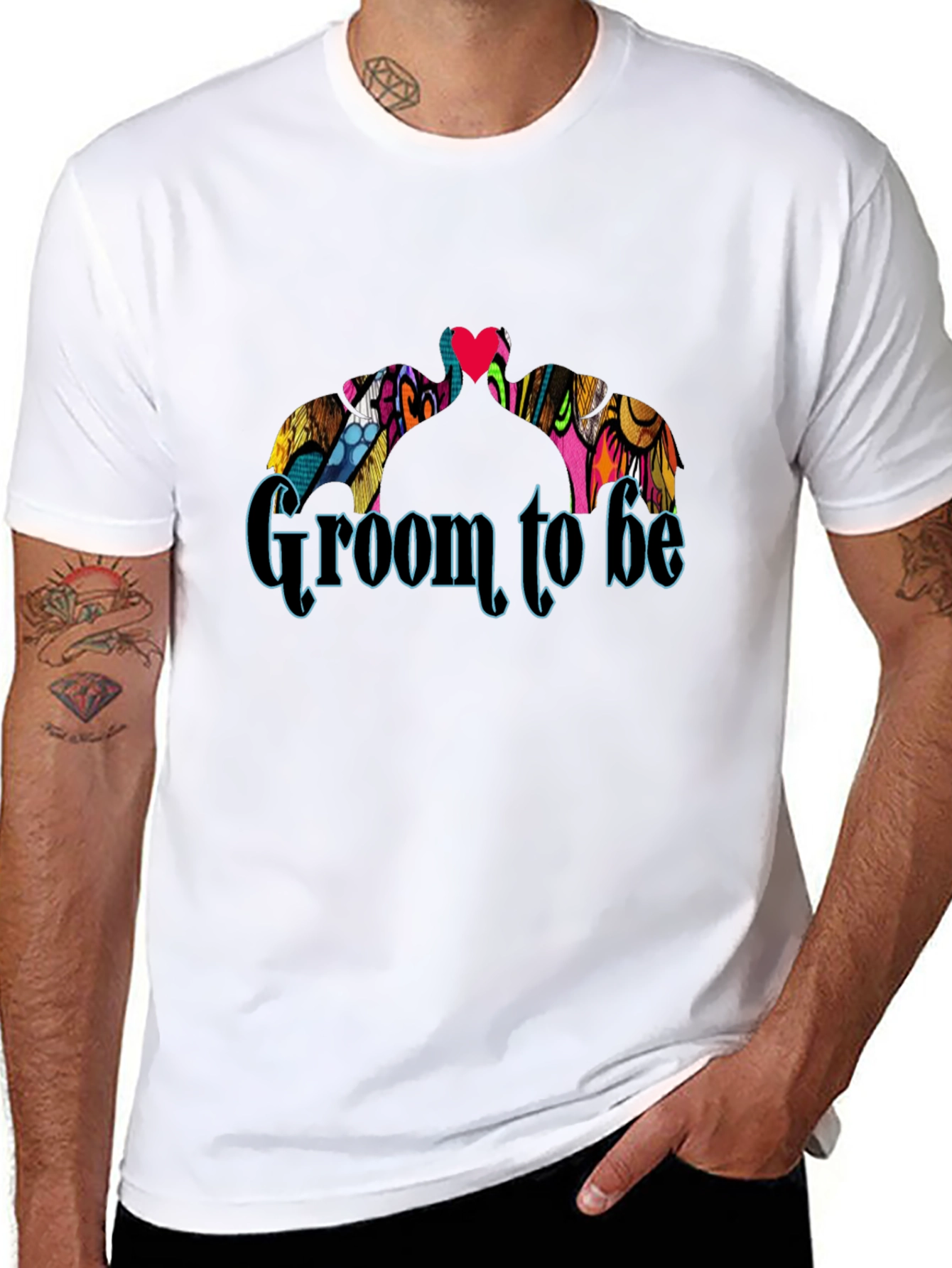 Groom To Be Black Crew Neck Graphic T-Shirt