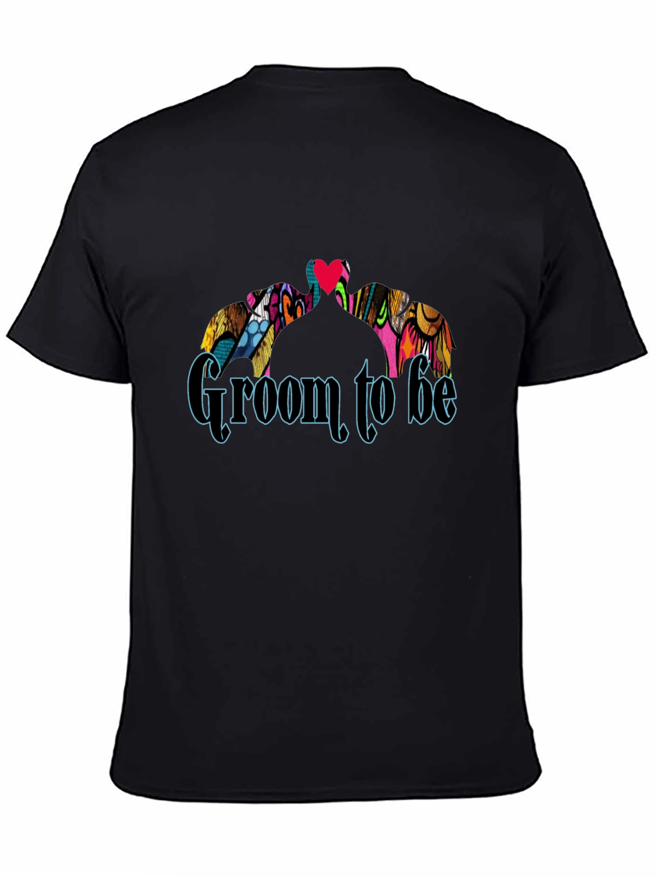 Groom To Be Black Crew Neck Graphic T-Shirt