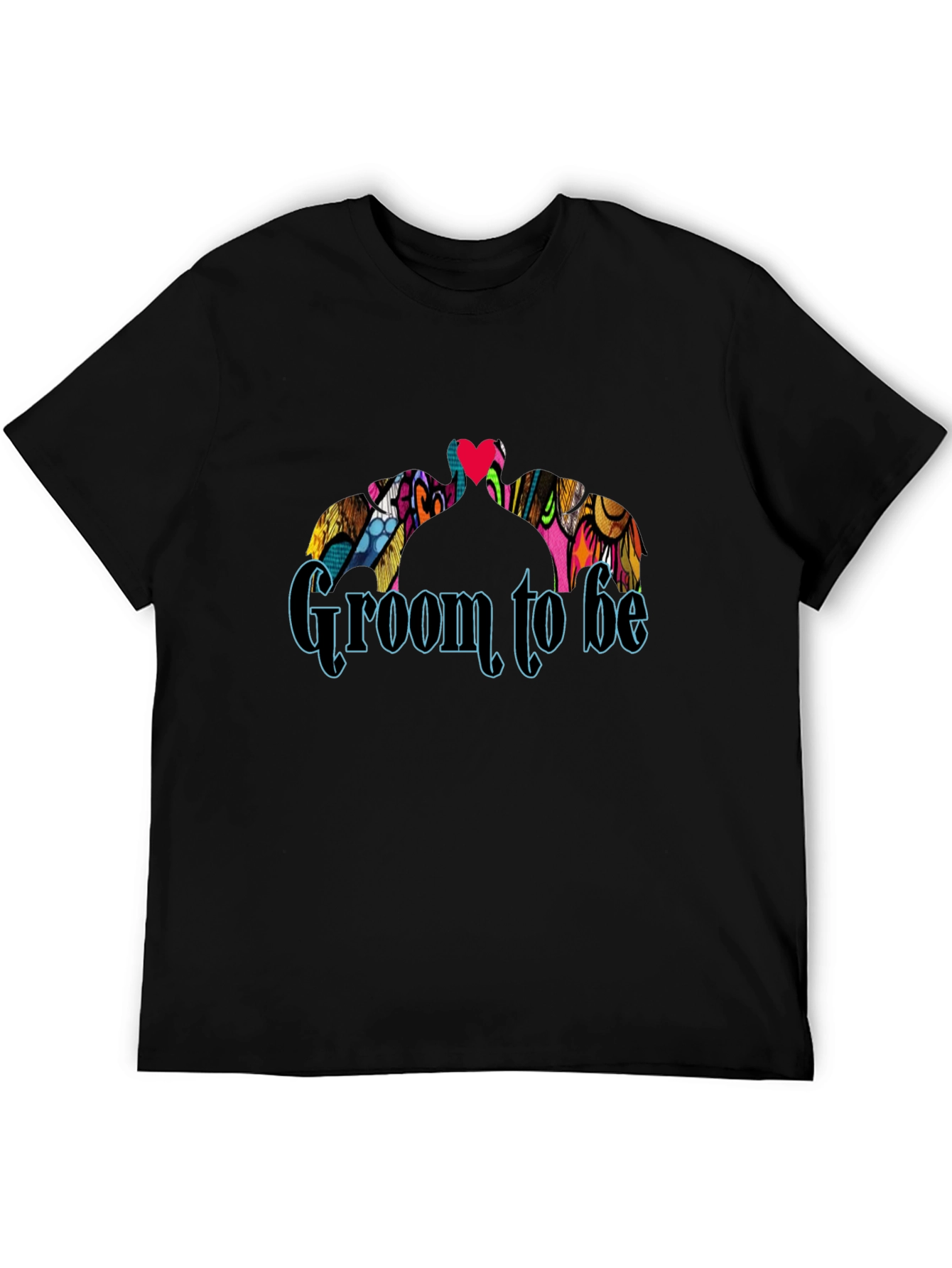 Groom To Be Black Crew Neck Graphic T-Shirt