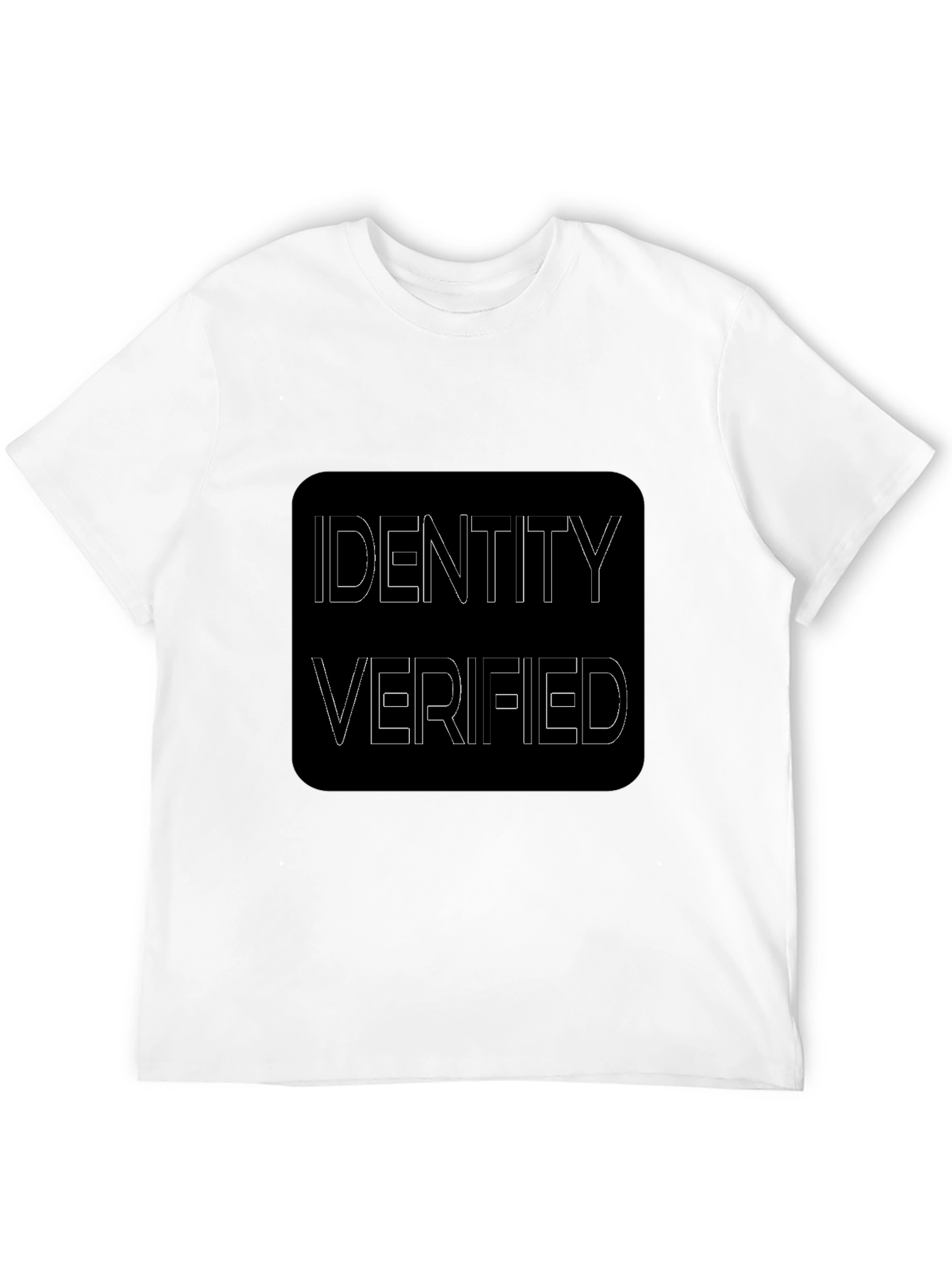 Identity Verified Black Graphic Tee