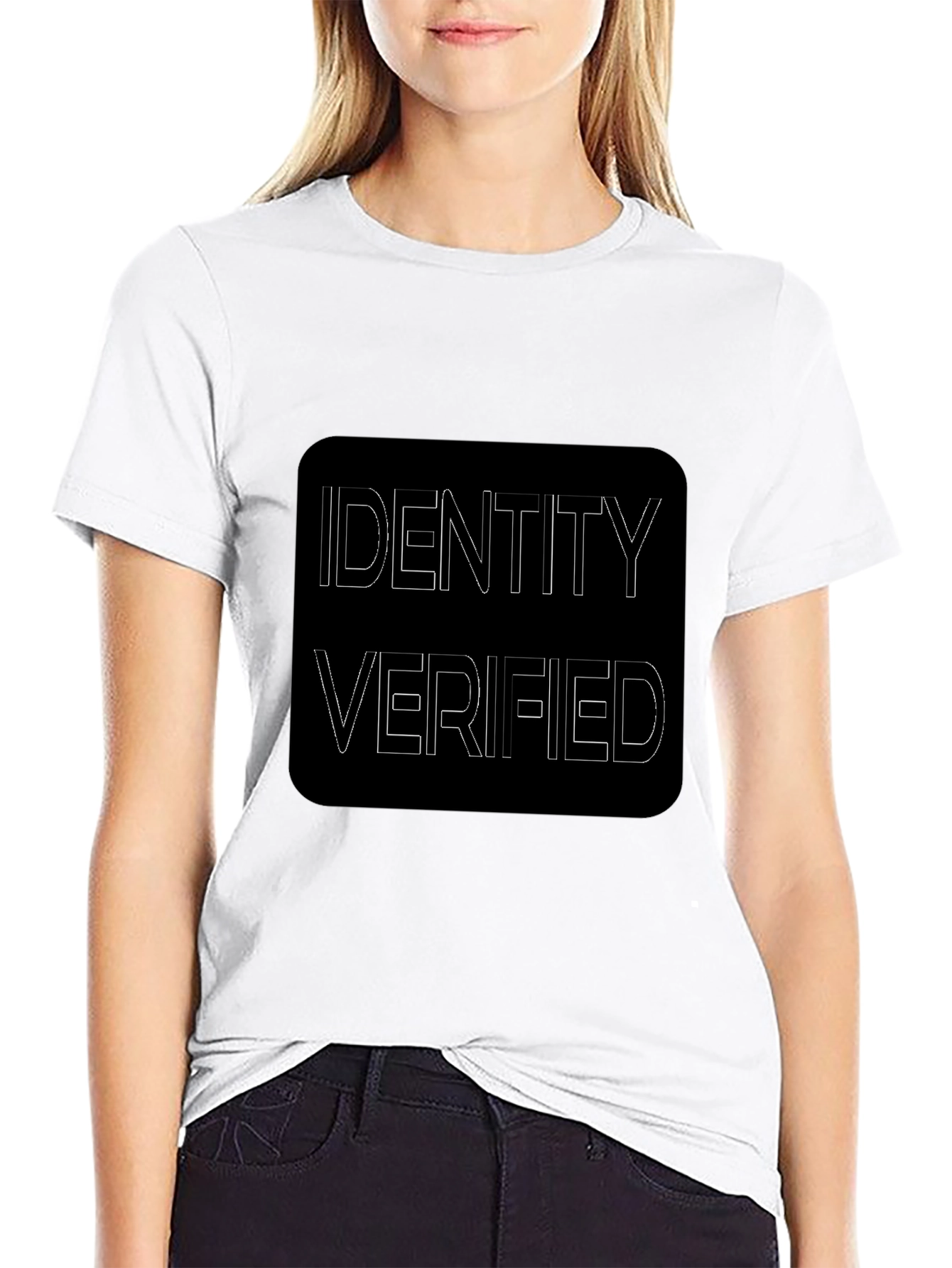 Identity Verified Black Graphic Tee