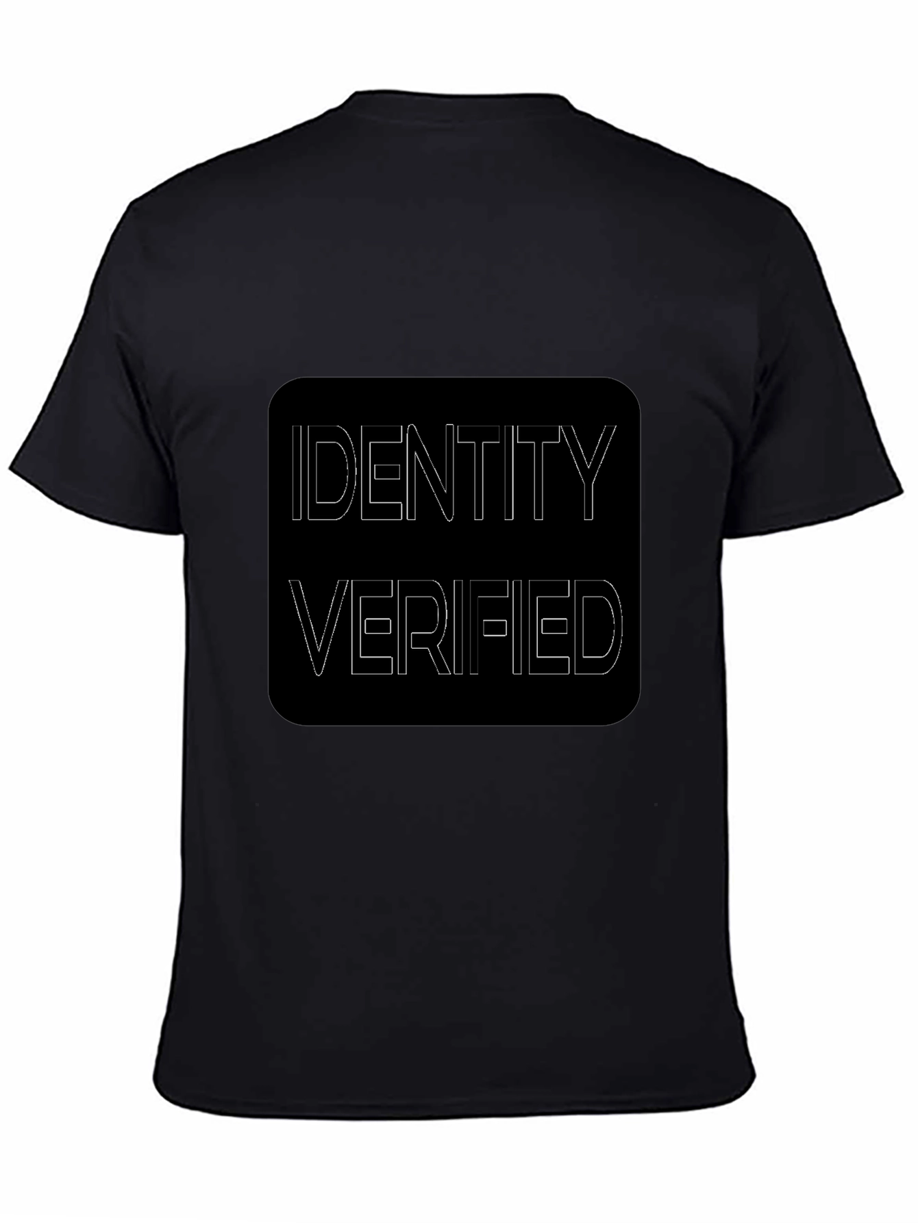 Identity Verified Black Graphic Tee