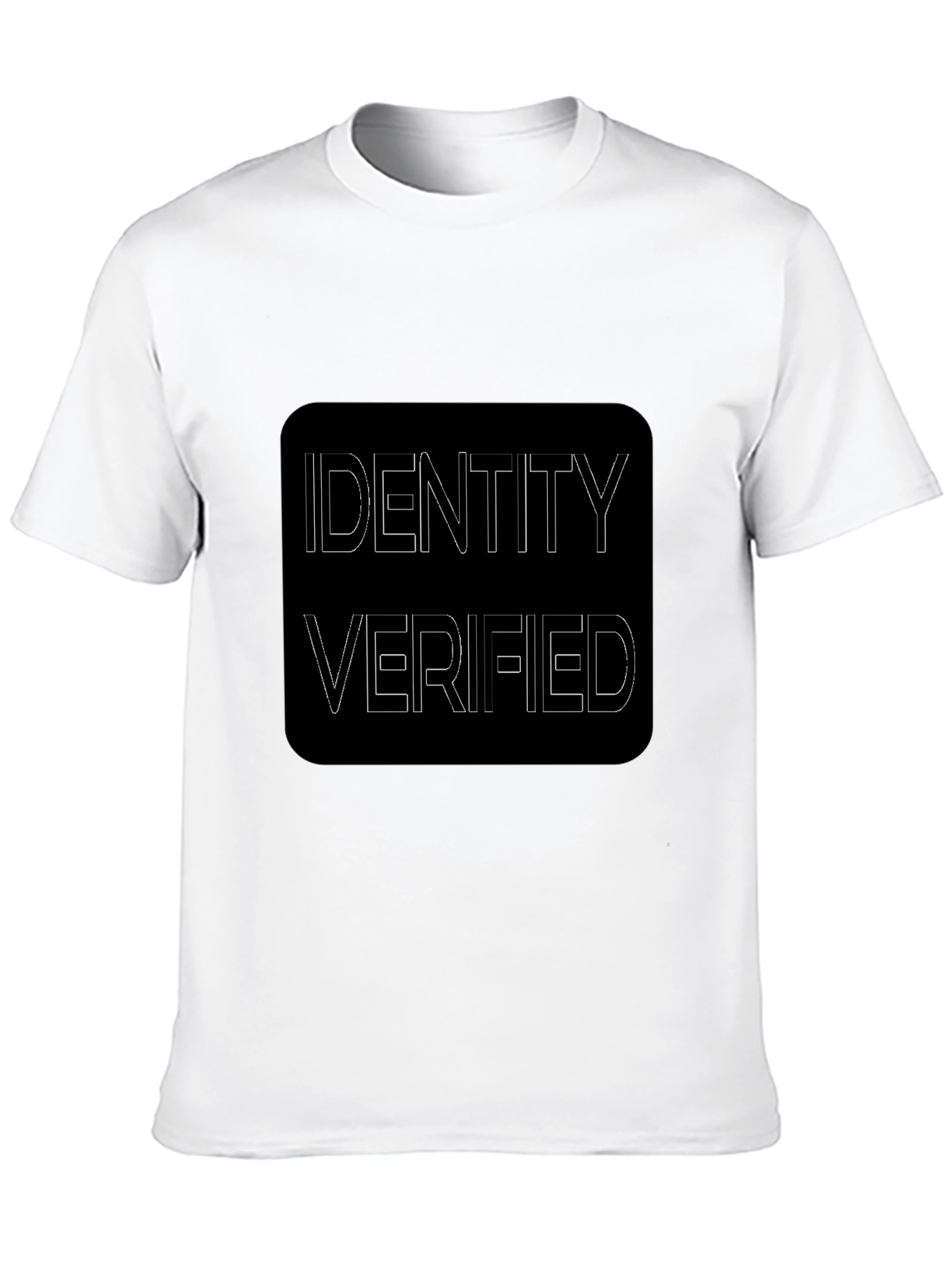 Identity Verified Black Graphic Tee