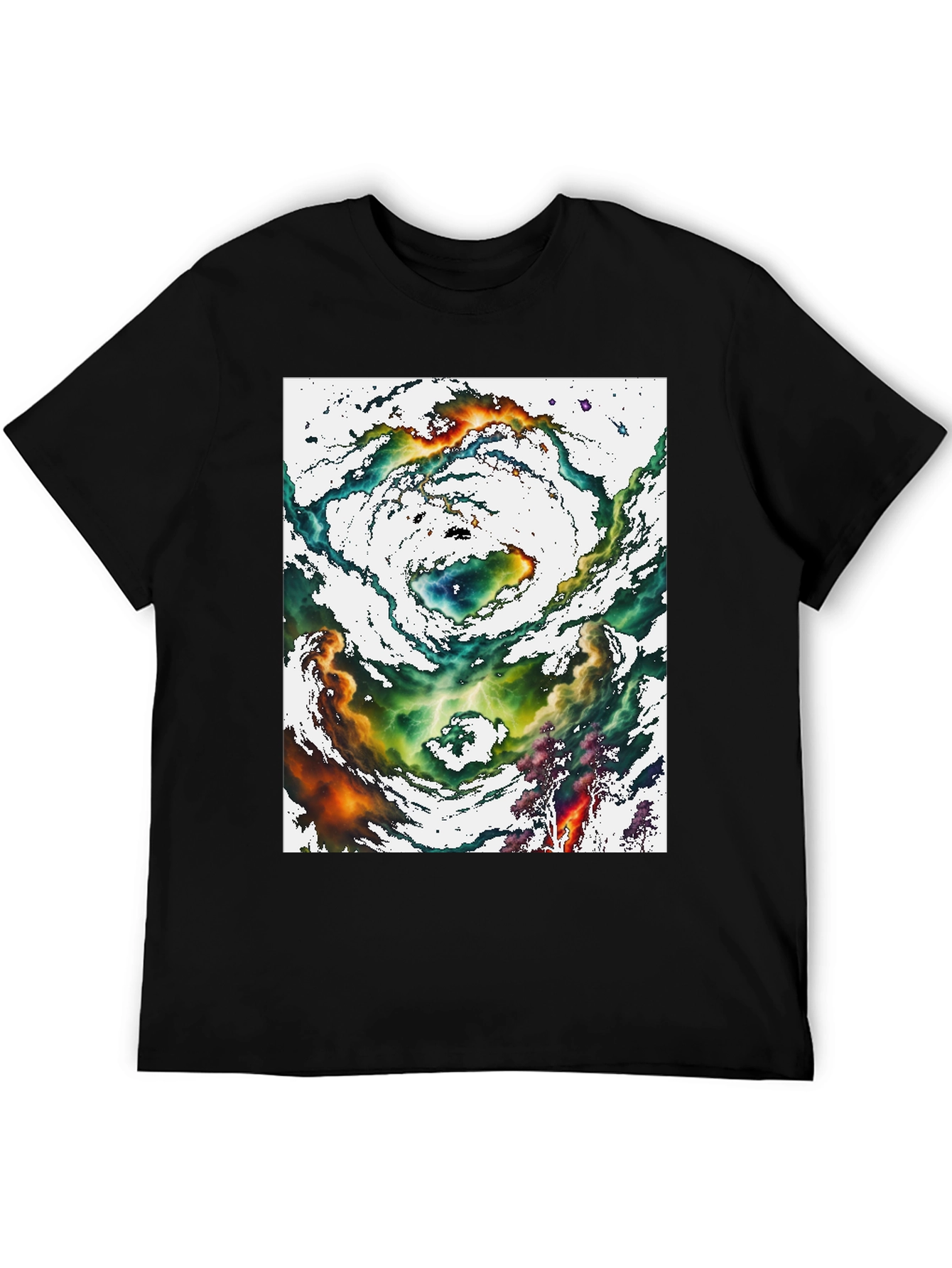 Nebula Graphic Tee - Cosmic Swirl Design