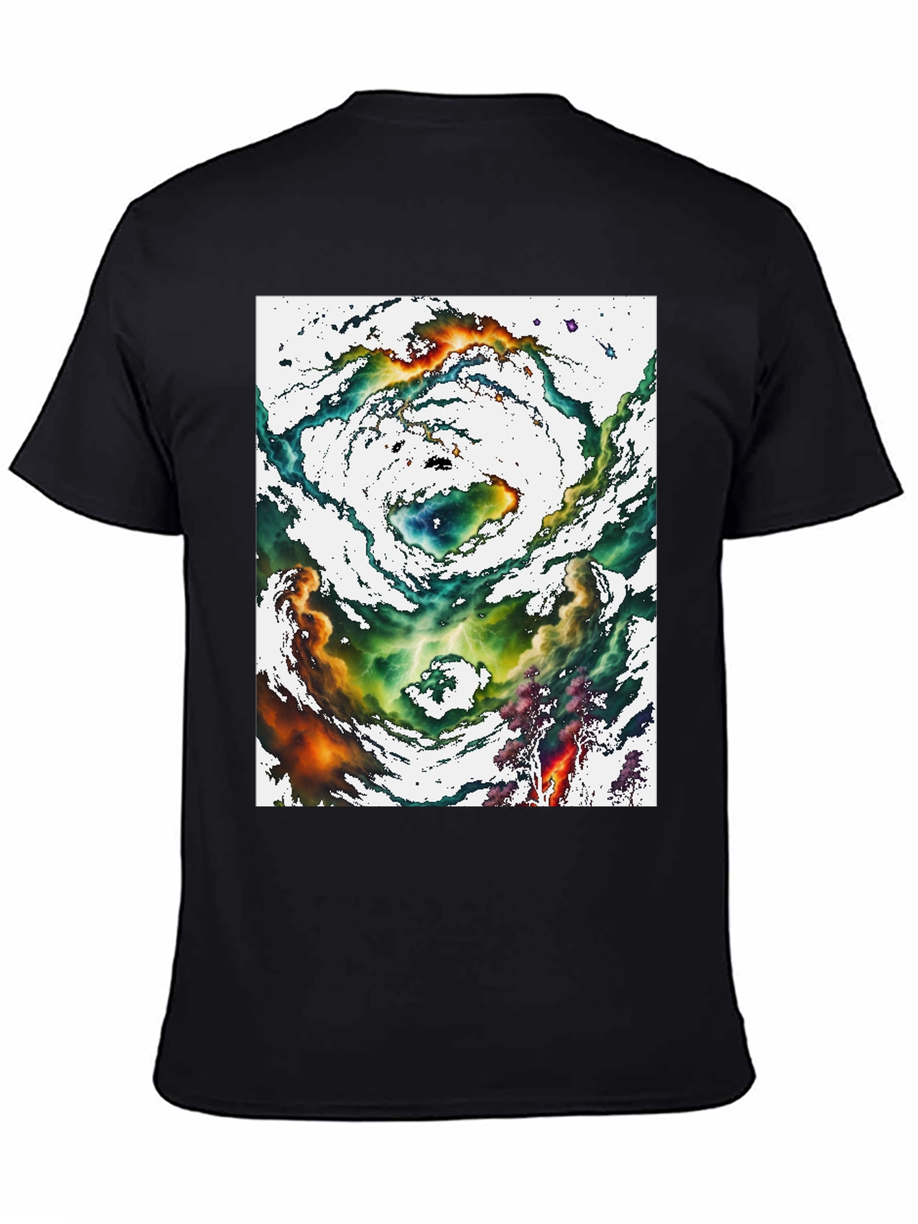 Nebula Graphic Tee - Cosmic Swirl Design