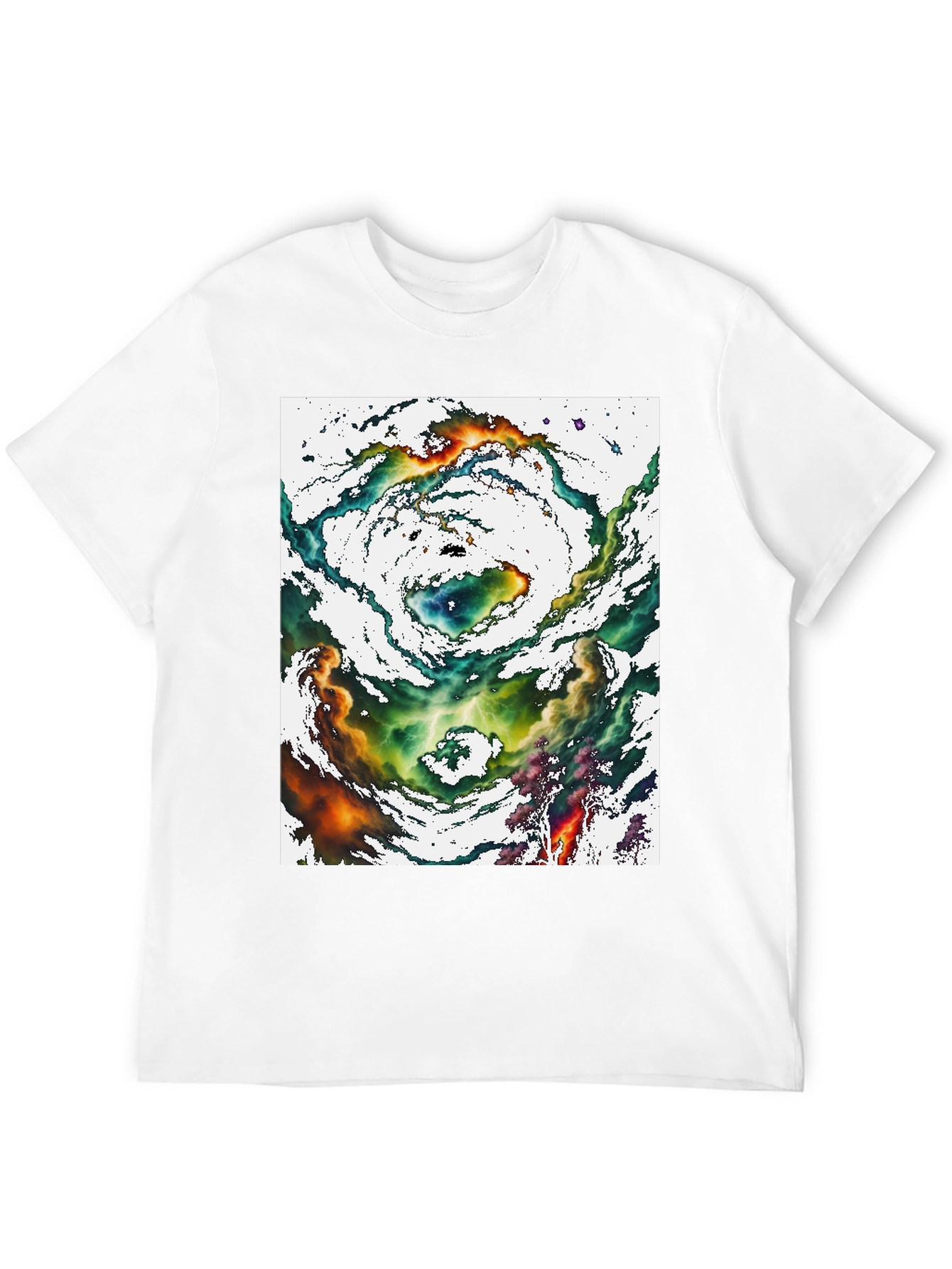 Nebula Graphic Tee - Cosmic Swirl Design