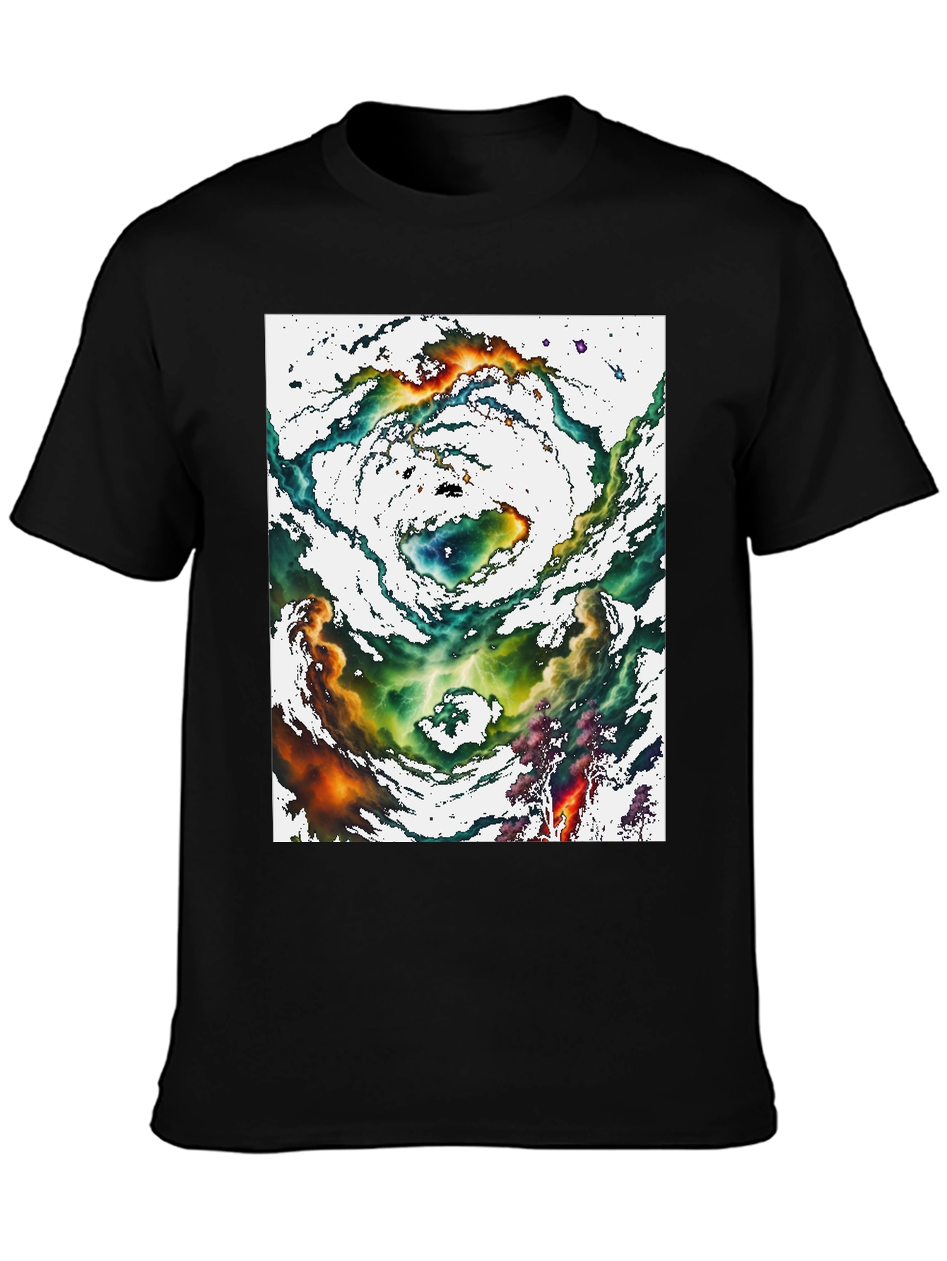 Nebula Graphic Tee - Cosmic Swirl Design