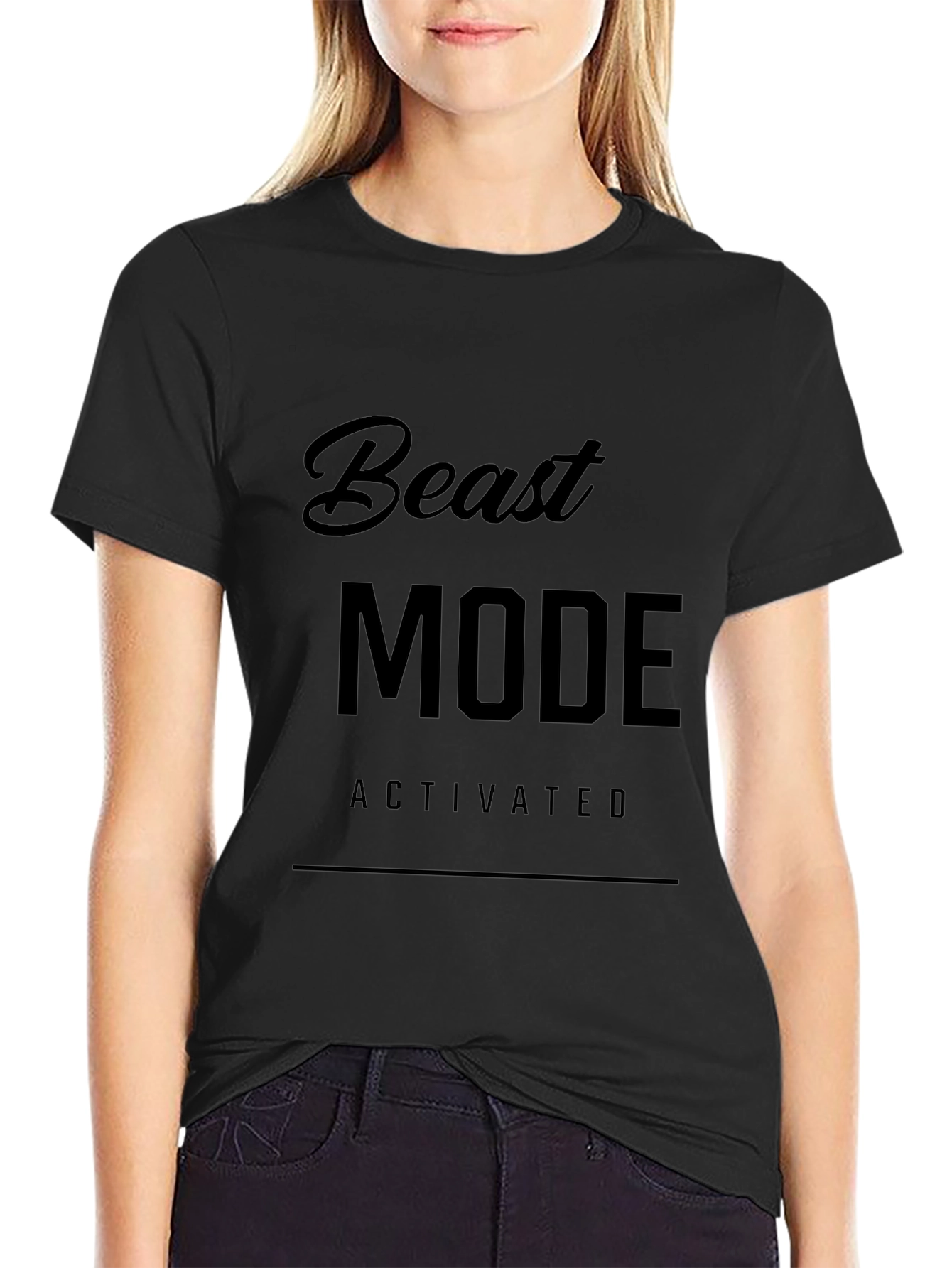 Beast Mode Activated Graphic Tee - Black