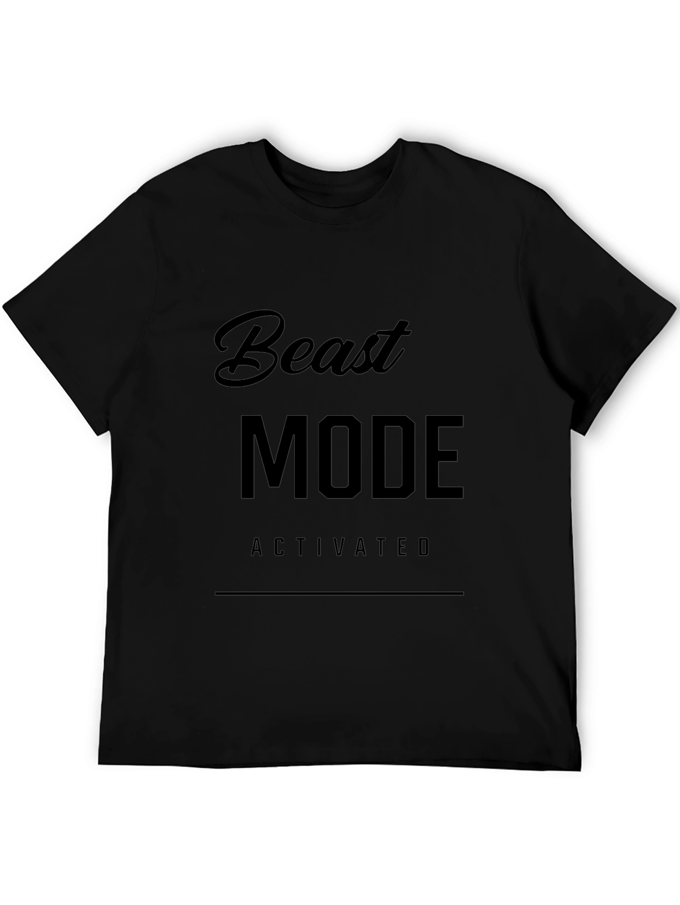Beast Mode Activated Graphic Tee - Black