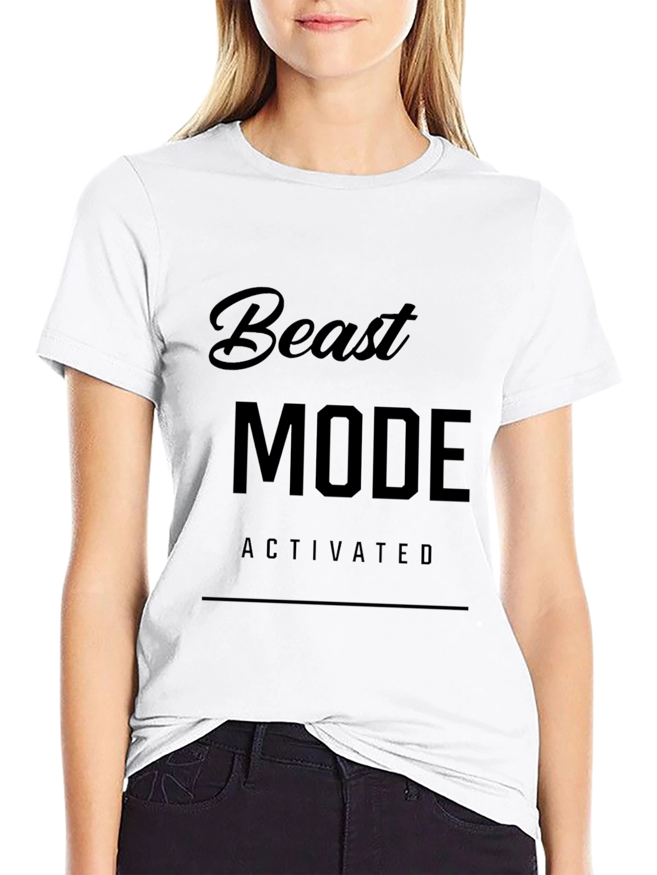 Beast Mode Activated Graphic Tee - Black