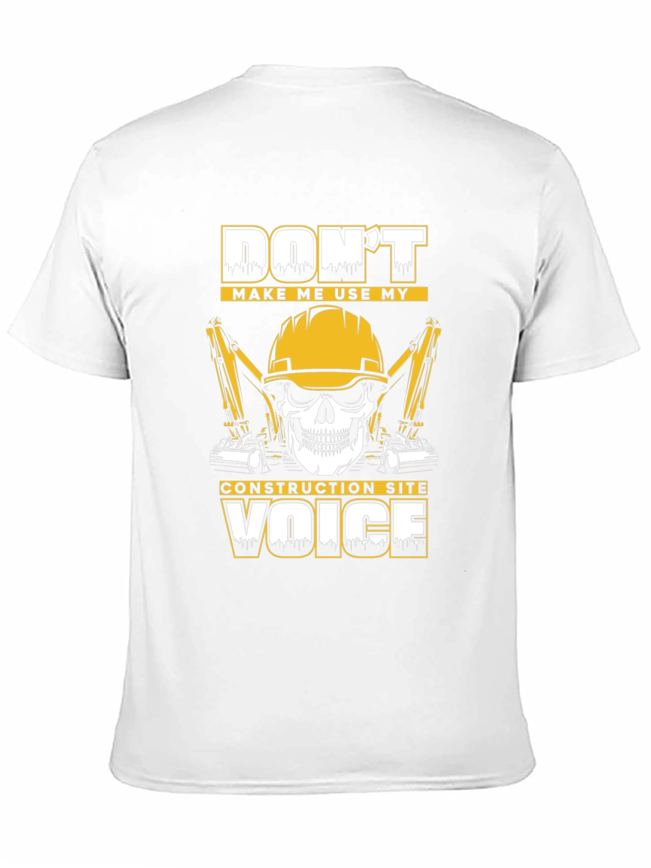 Construction Site Voice T-Shirt - Black Graphic Tee
