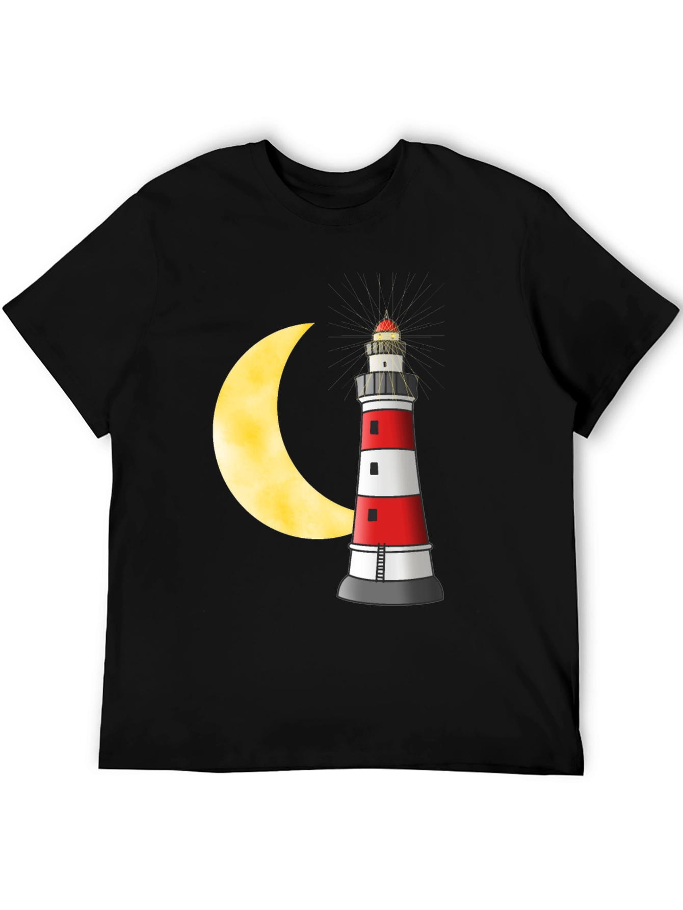 Lighthouse & Moon Graphic T-Shirt
