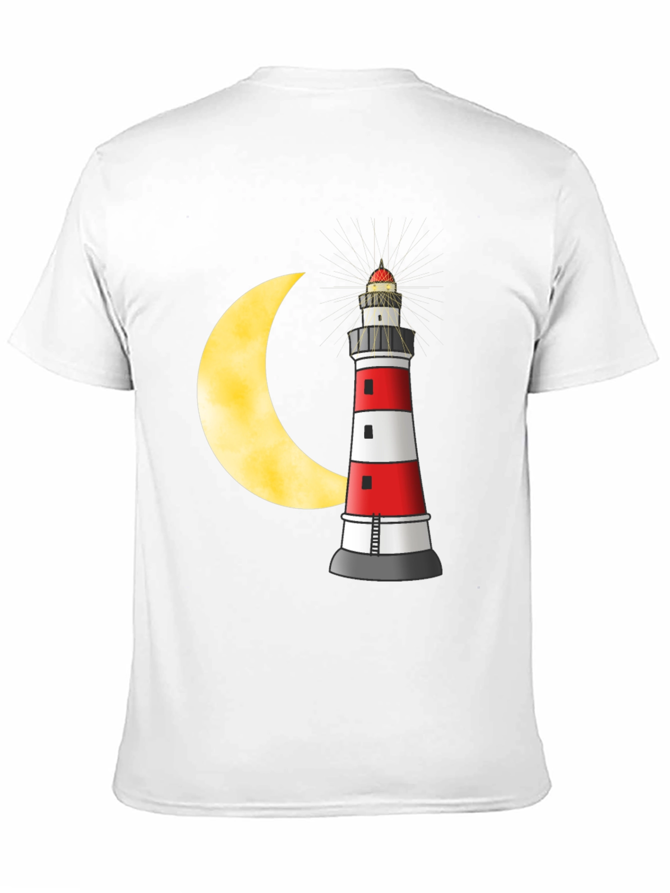 Lighthouse & Moon Graphic T-Shirt