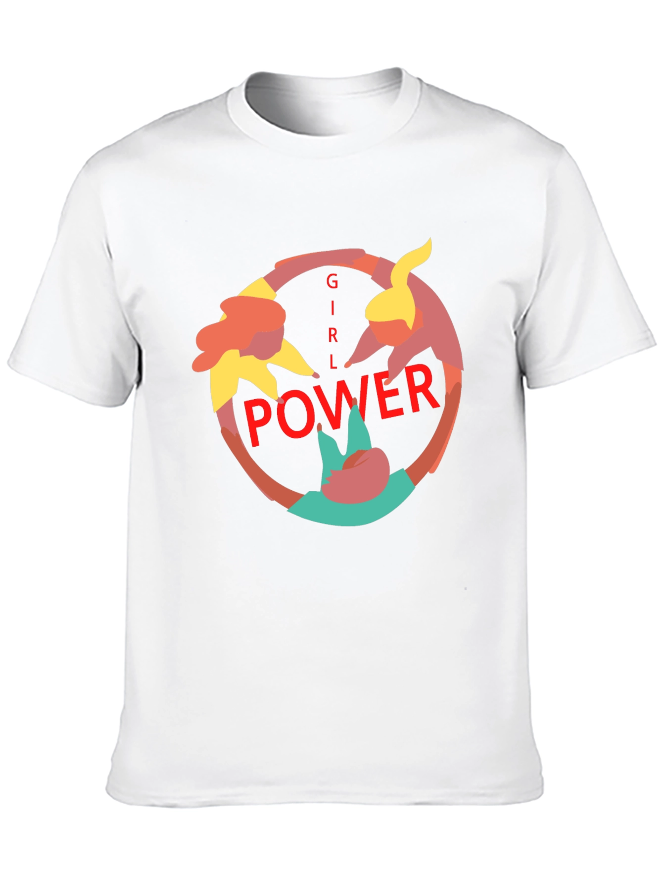 Girl Power Graphic Print Black Tee