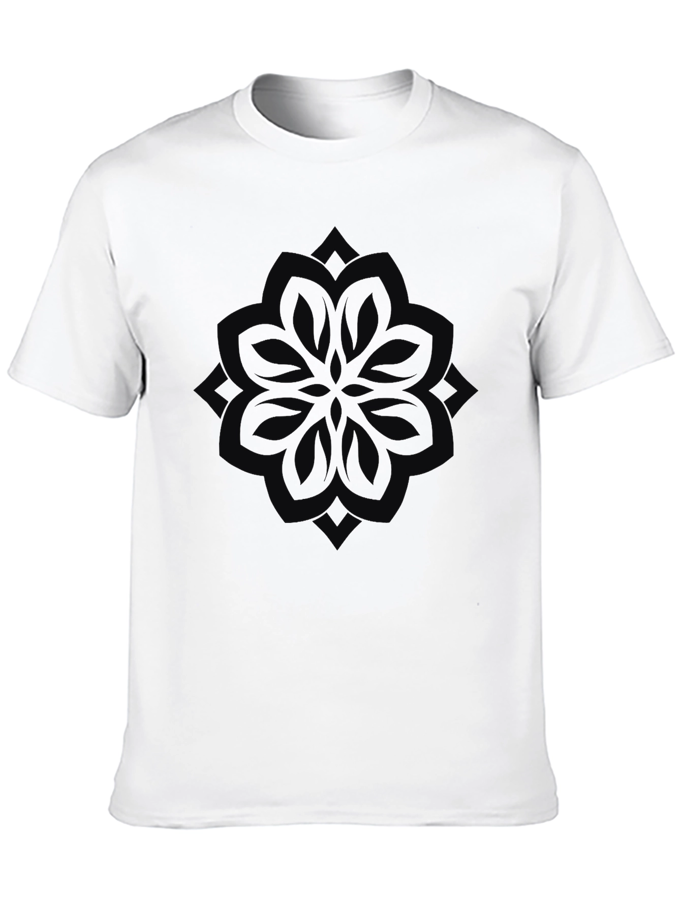 Black Mandala Graphic Tee - Stylish and Comfortable