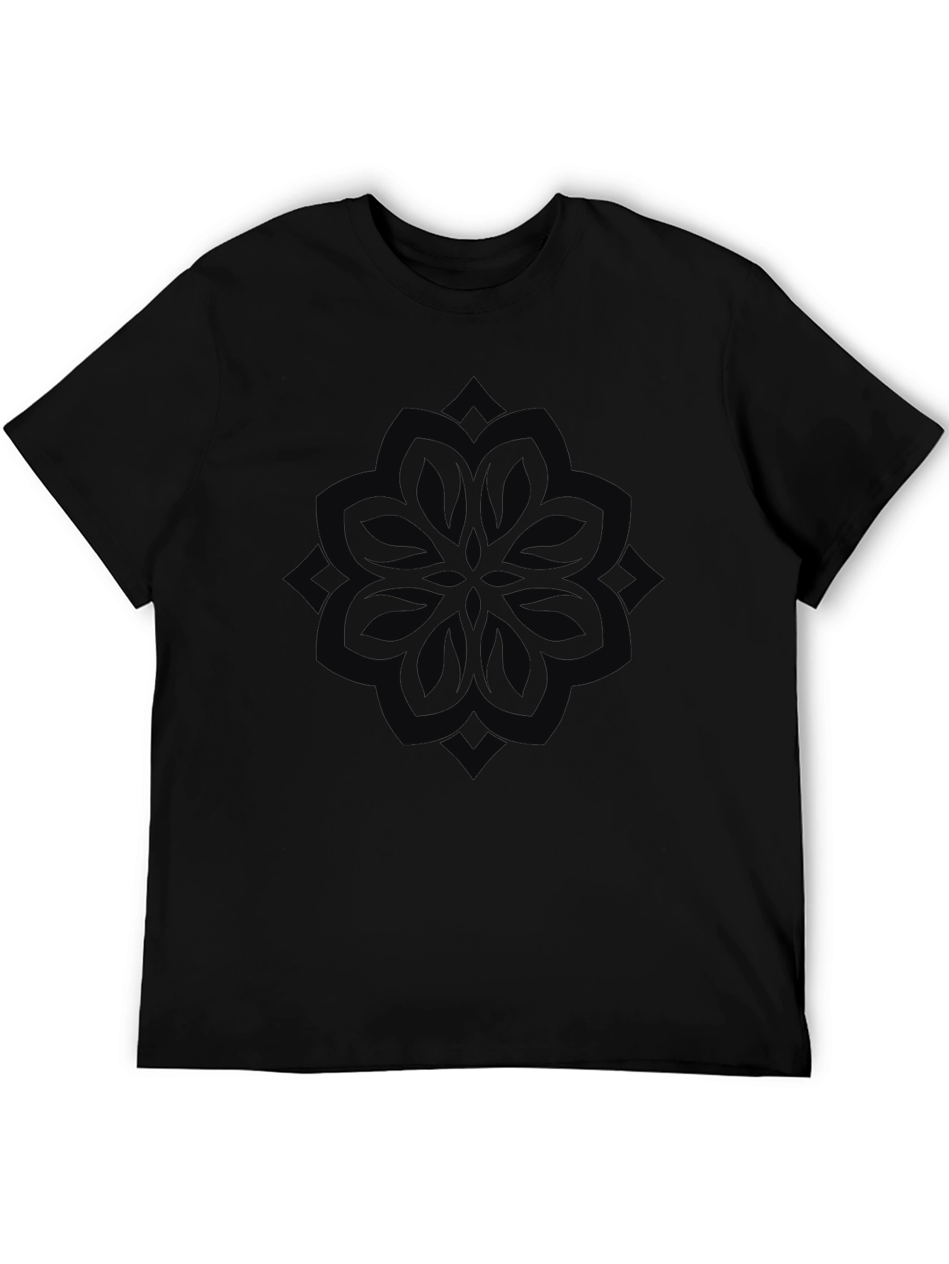 Black Mandala Graphic Tee - Stylish and Comfortable