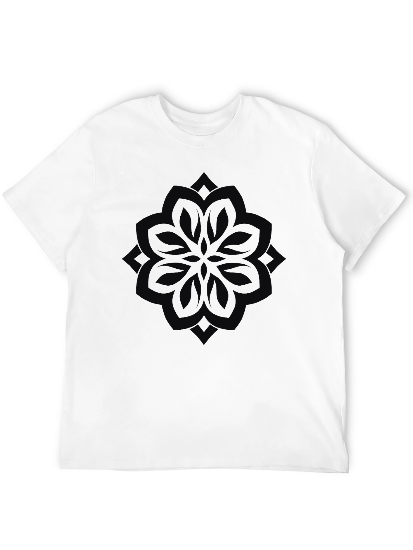 Black Mandala Graphic Tee - Stylish and Comfortable