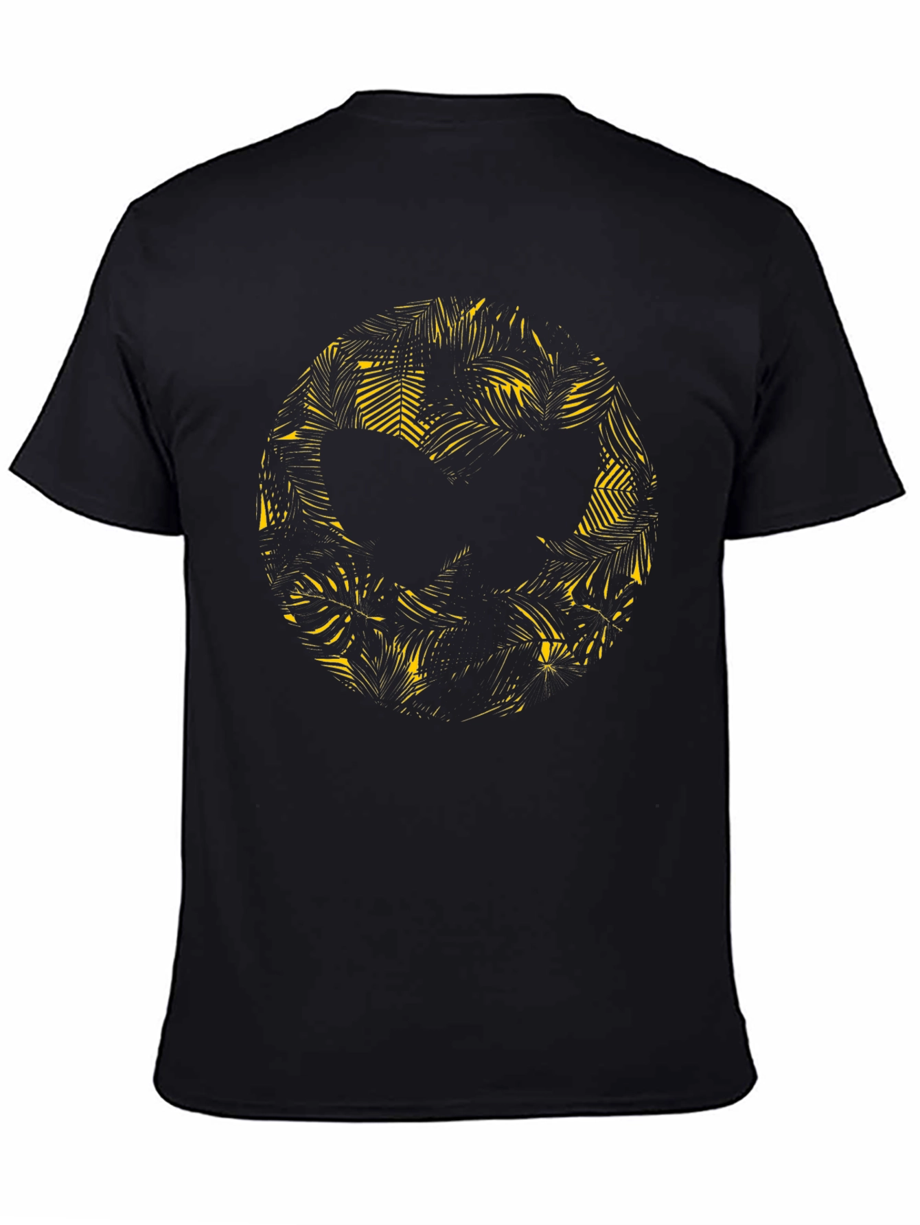 Tropical Silhouette Black T-Shirt