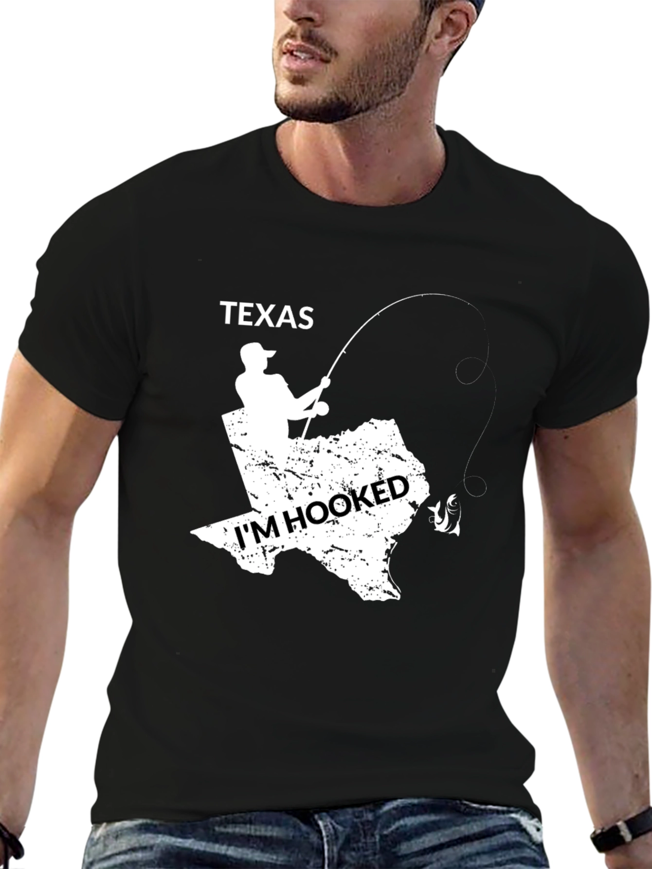 Texas Hooked Fishing T-Shirt
