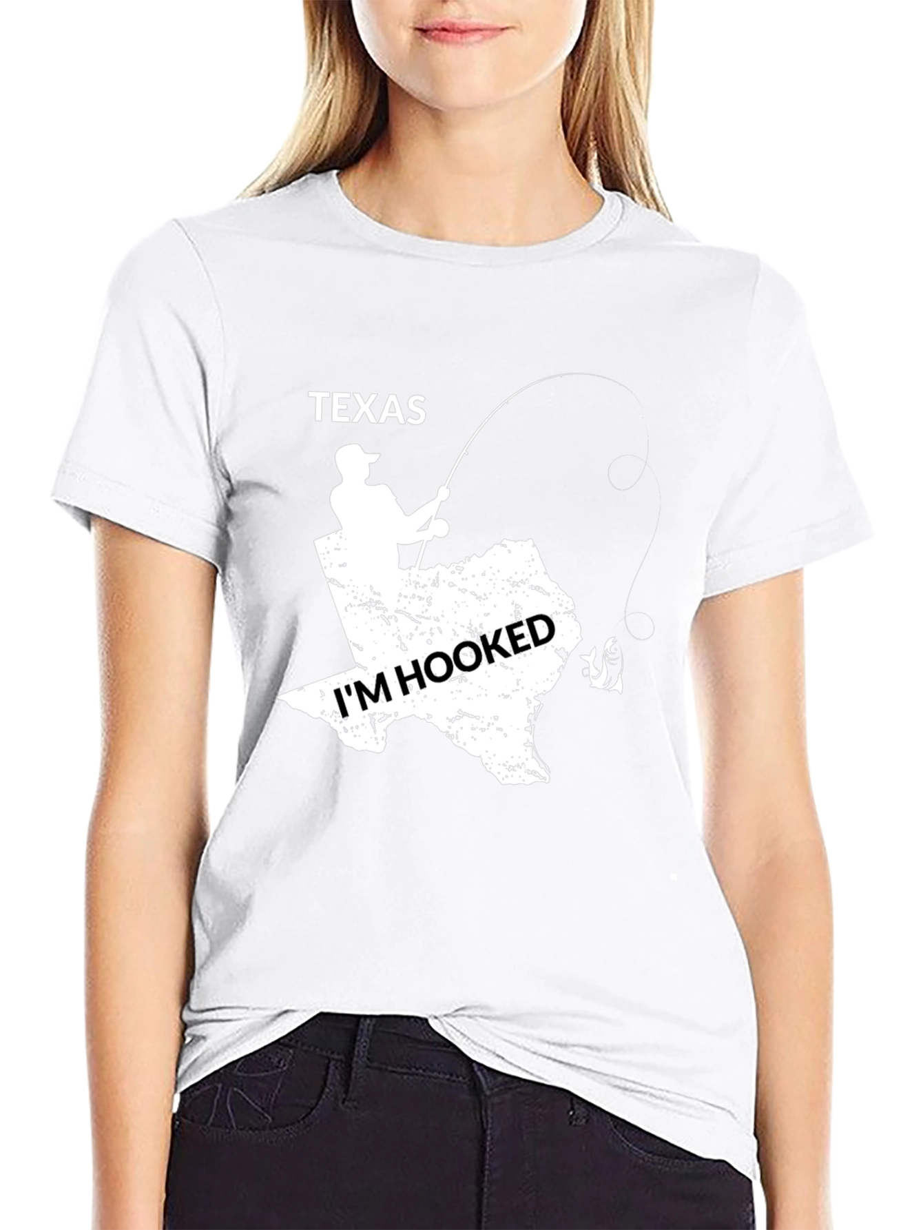 Texas Hooked Fishing T-Shirt