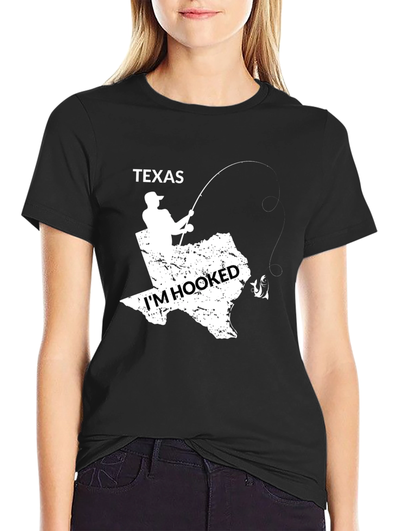 Texas Hooked Fishing T-Shirt