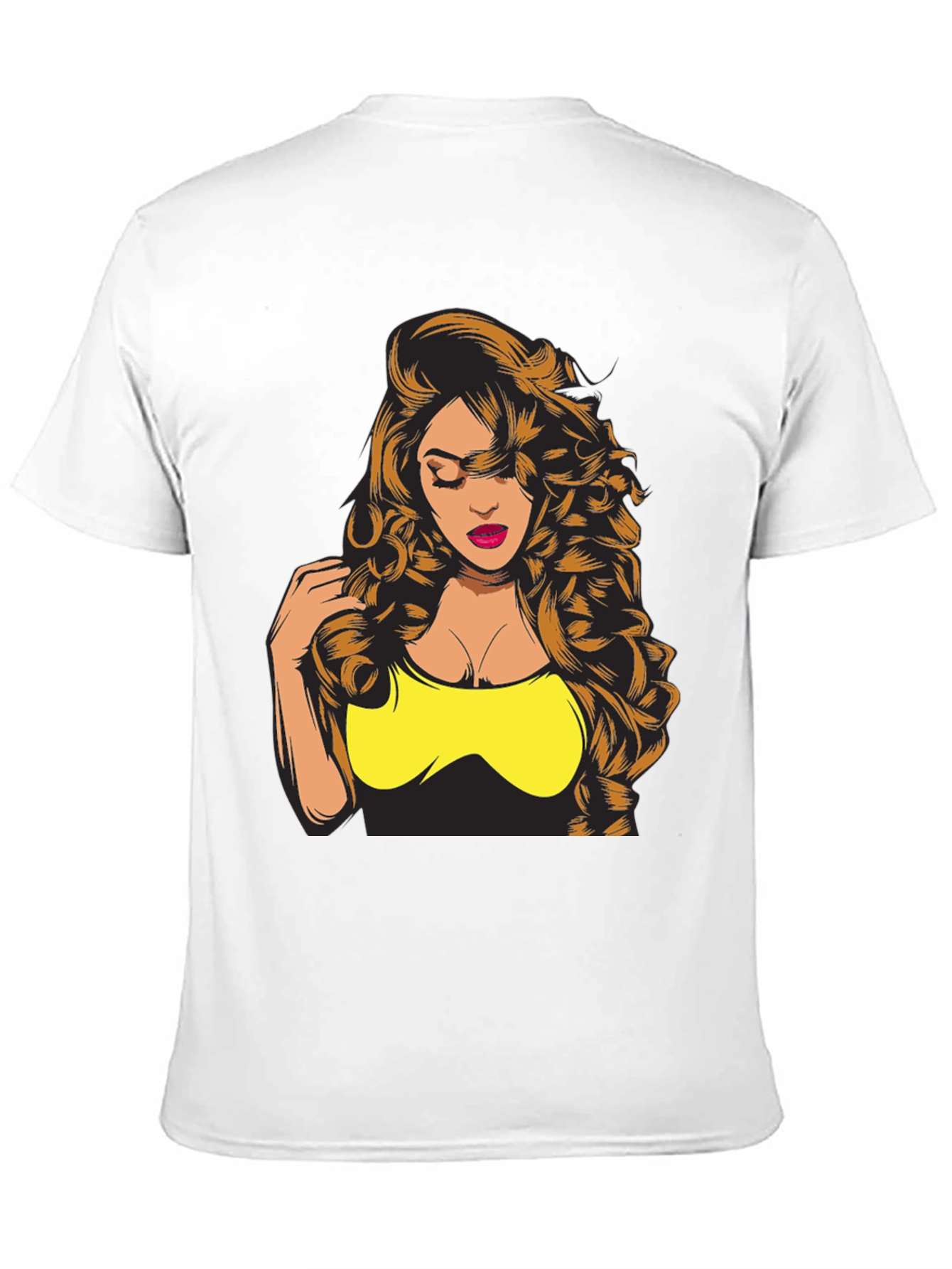 Woman Graphic Print Black T-Shirt