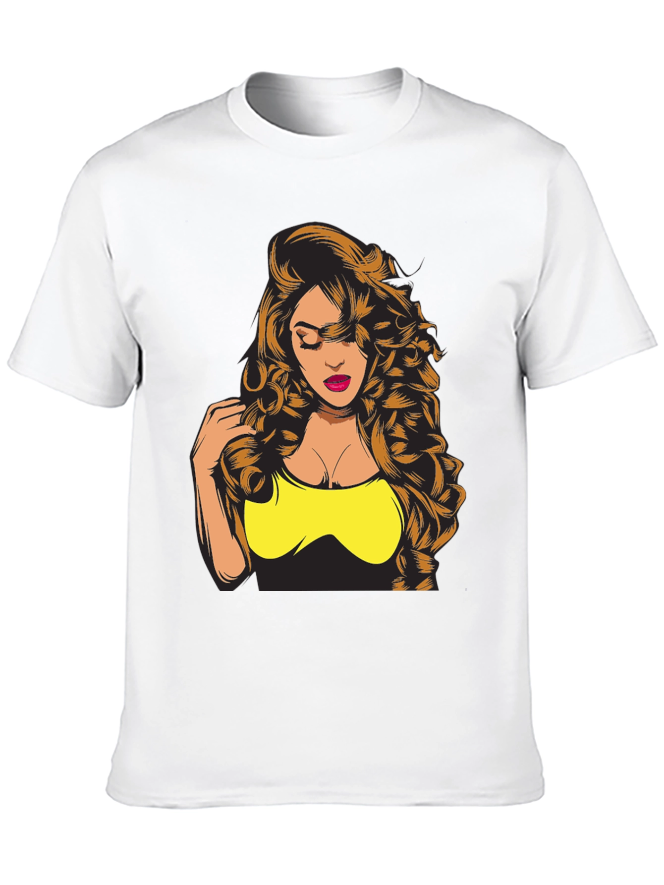Woman Graphic Print Black T-Shirt