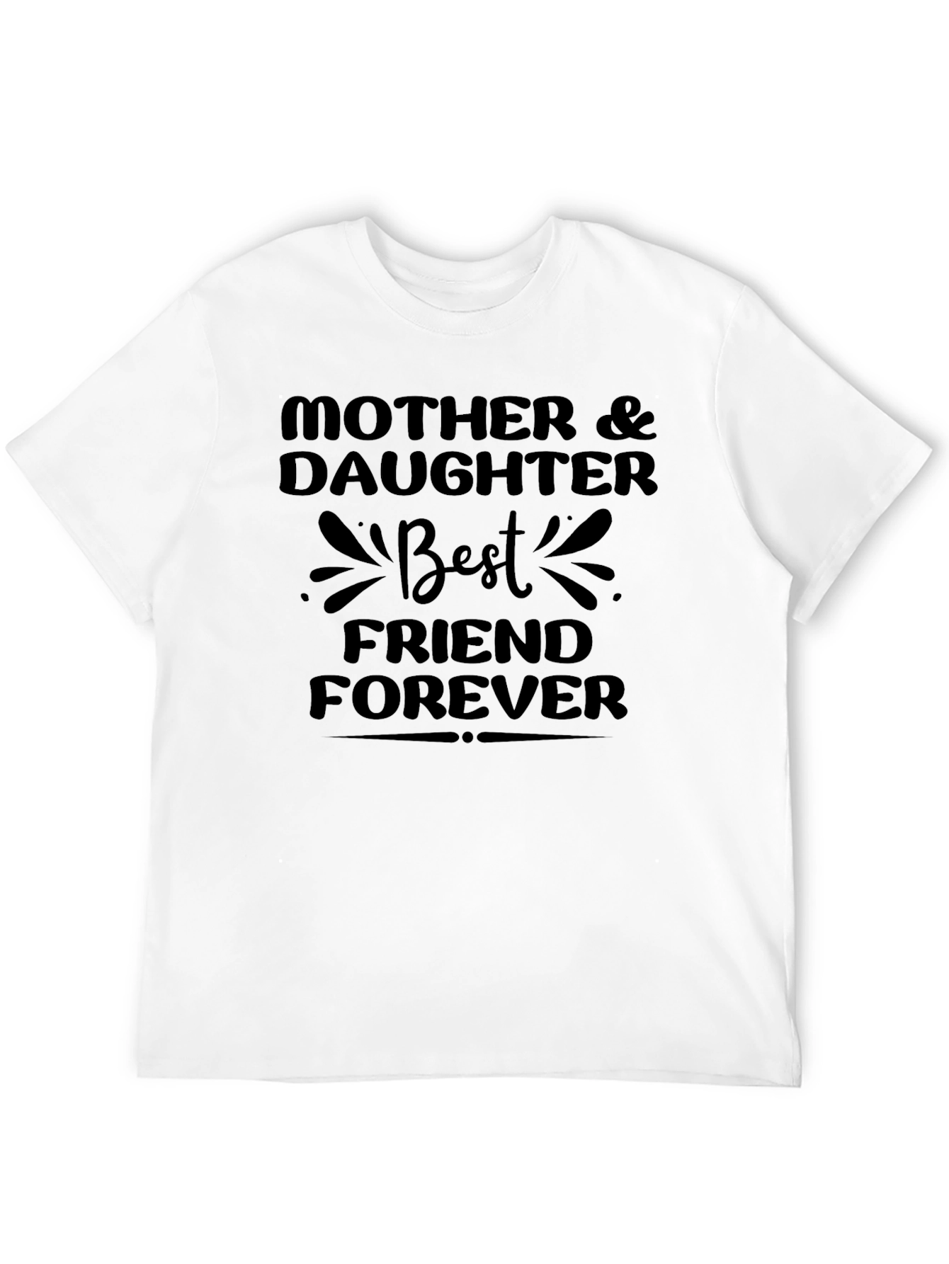 Mother & Daughter Best Friend Forever Black T-Shirt