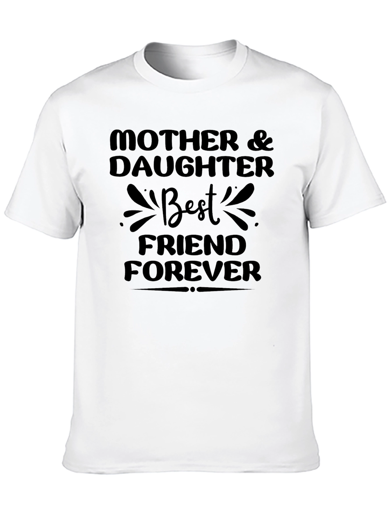 Mother & Daughter Best Friend Forever Black T-Shirt