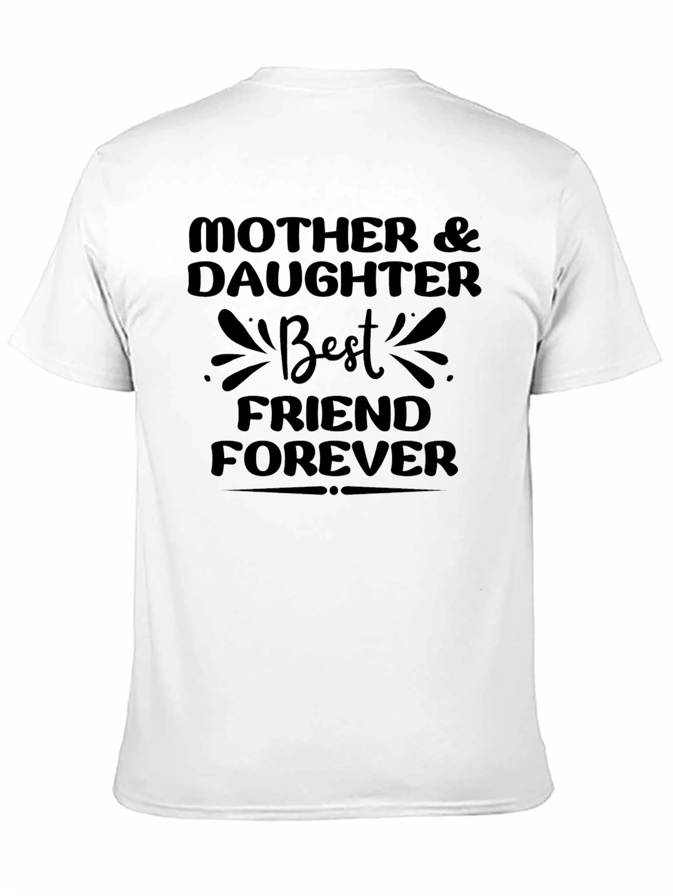 Mother & Daughter Best Friend Forever Black T-Shirt