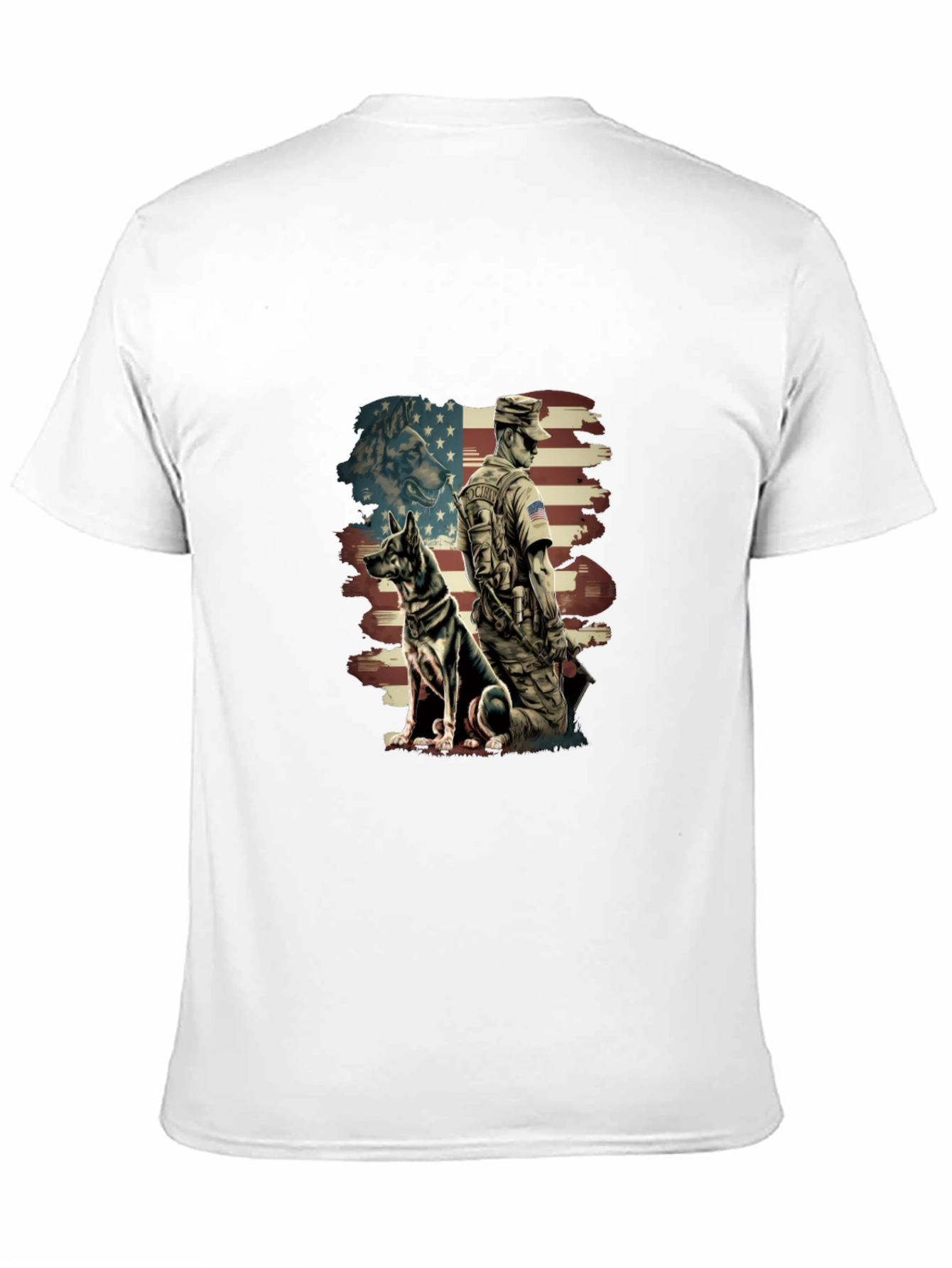 Patriotic German Shepherd Dog T-Shirt