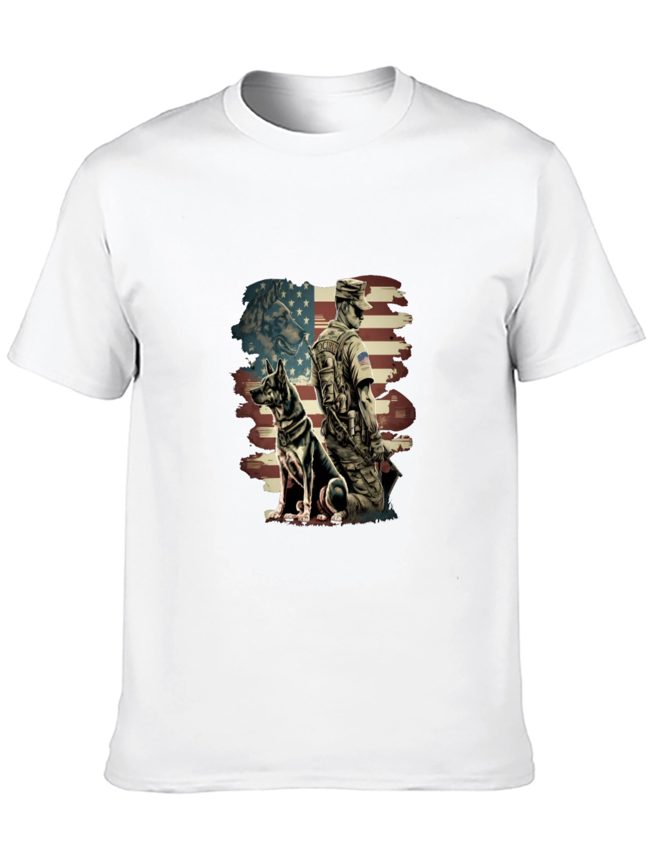 Patriotic German Shepherd Dog T-Shirt
