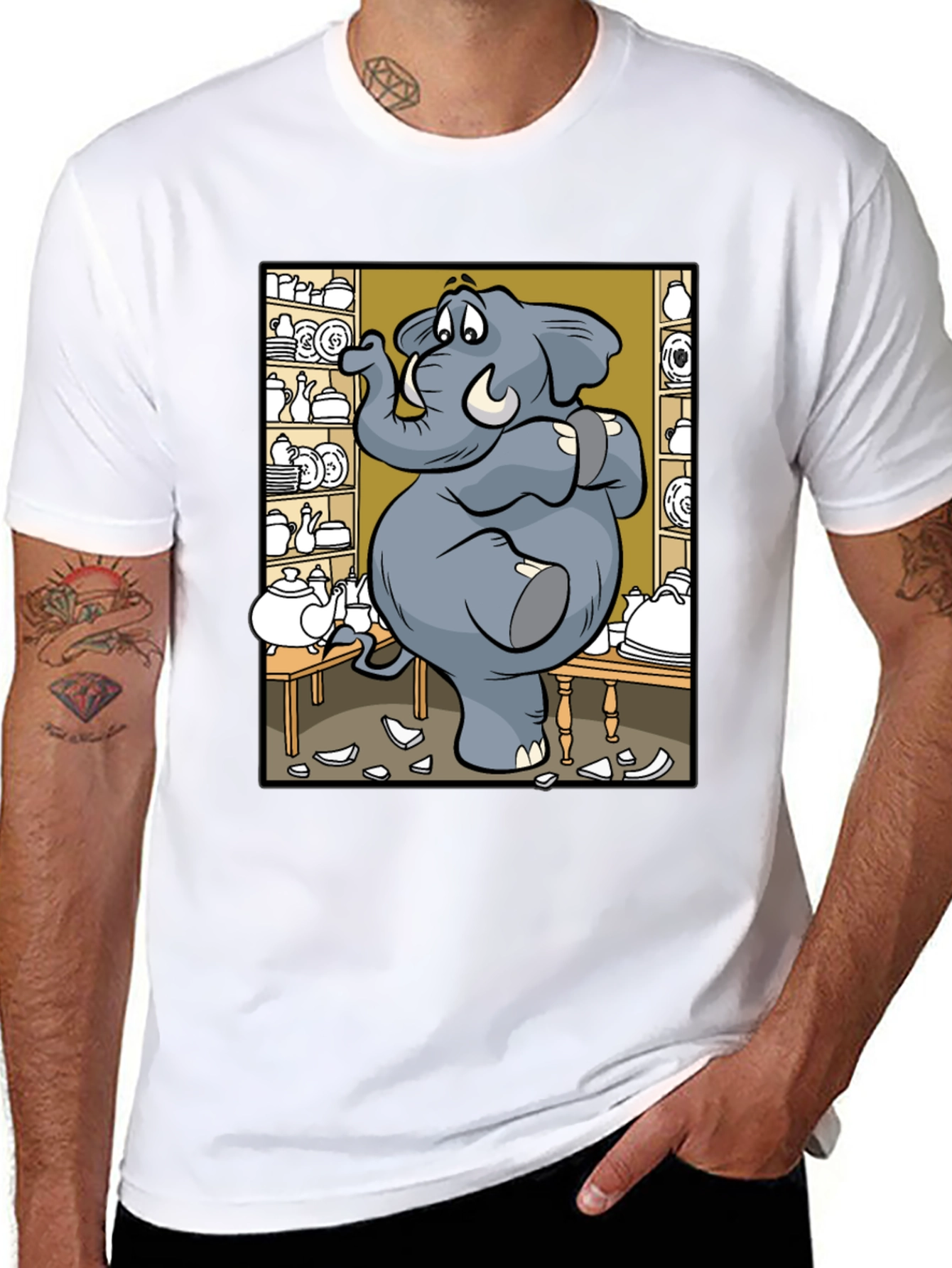 Elephant in a China Shop Graphic Tee