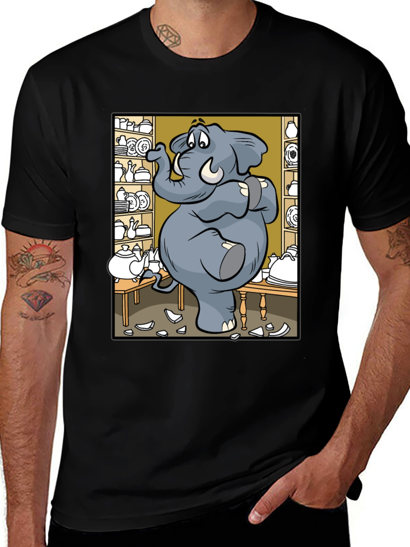 Elephant in a China Shop Graphic Tee