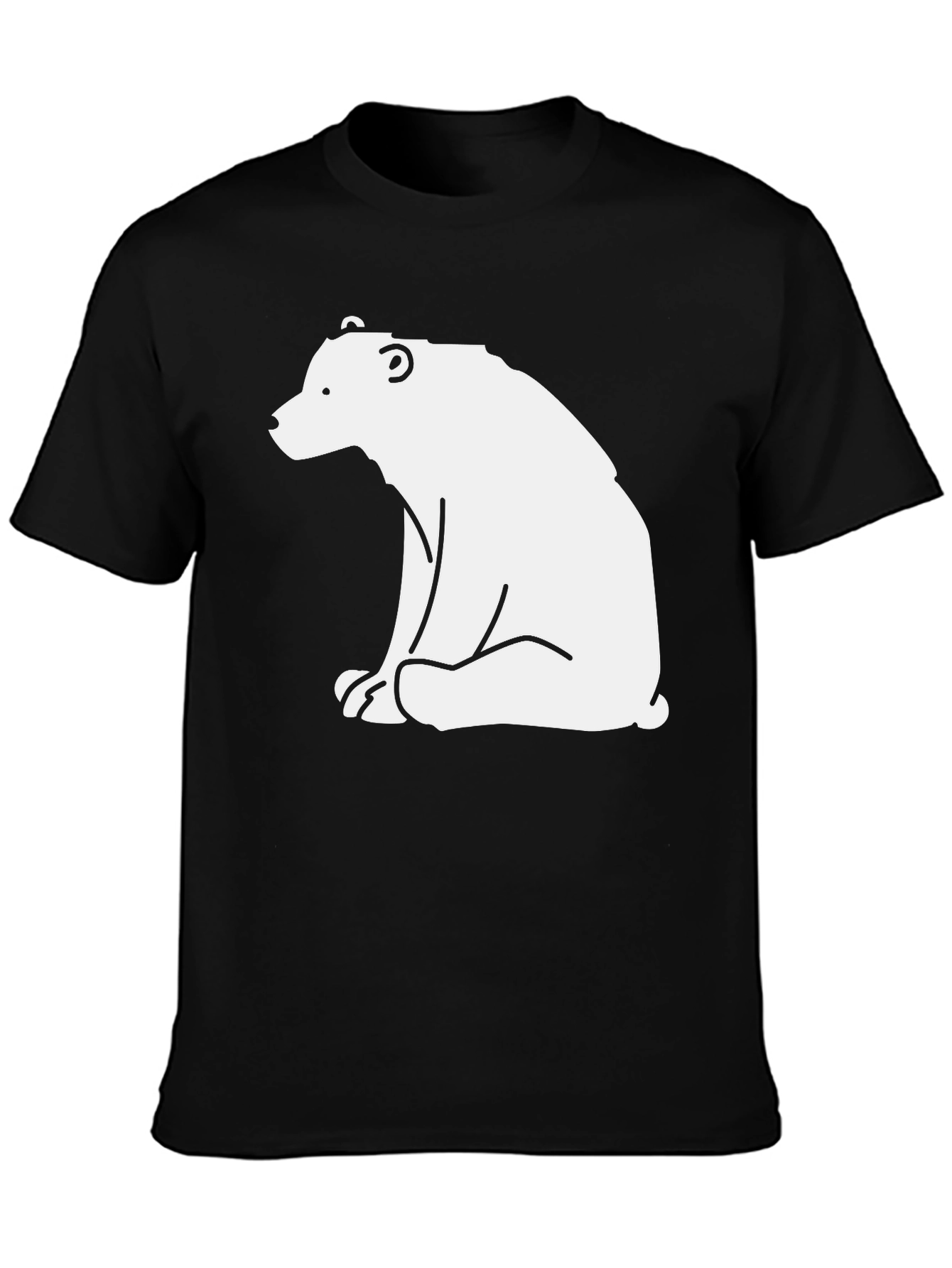 Bear Graphic Tee - Black Casual Shirt