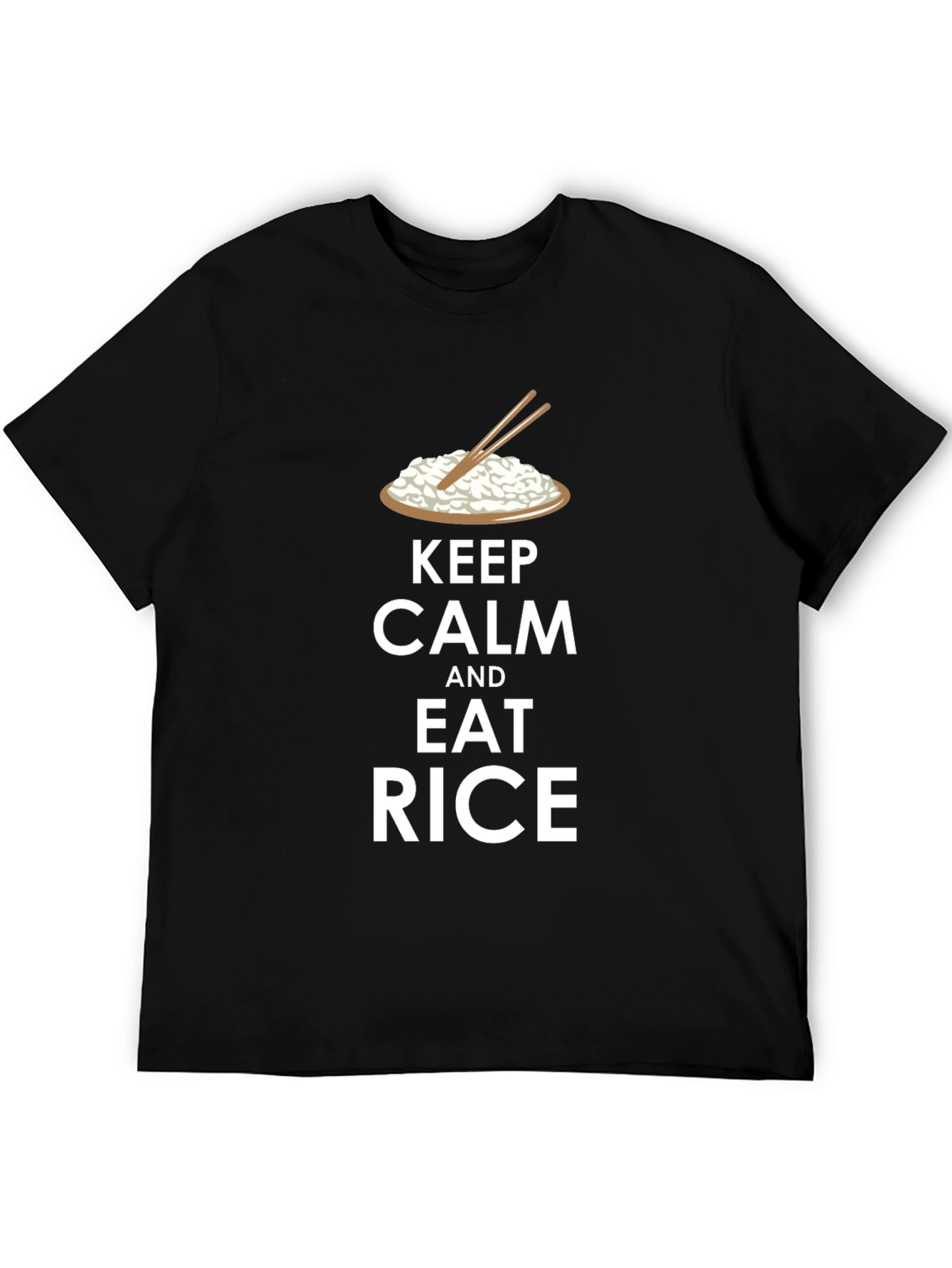 Keep Calm and Eat Rice T-Shirt