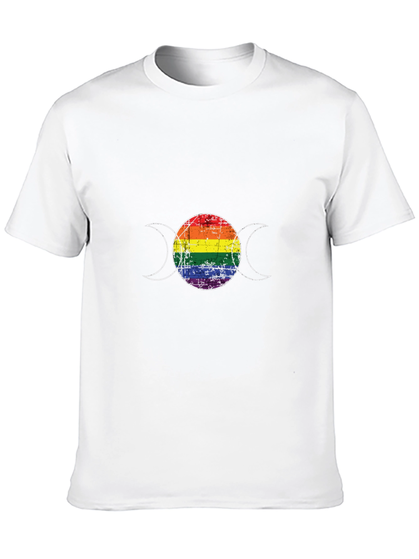 LGBT Pride Triple Moon Goddess Black T-Shirt