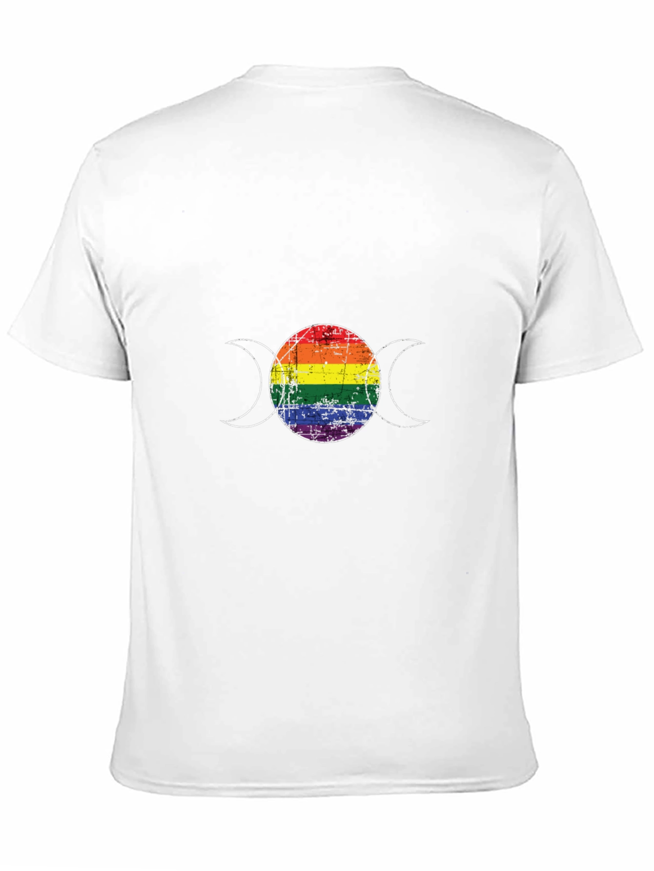 LGBT Pride Triple Moon Goddess Black T-Shirt