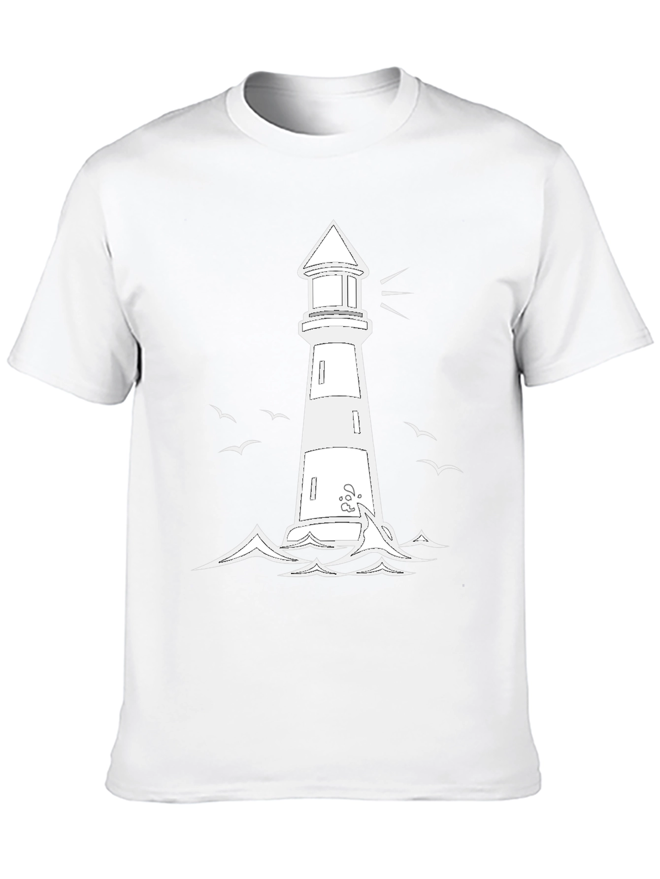 Lighthouse Graphic Tee - Coastal Style