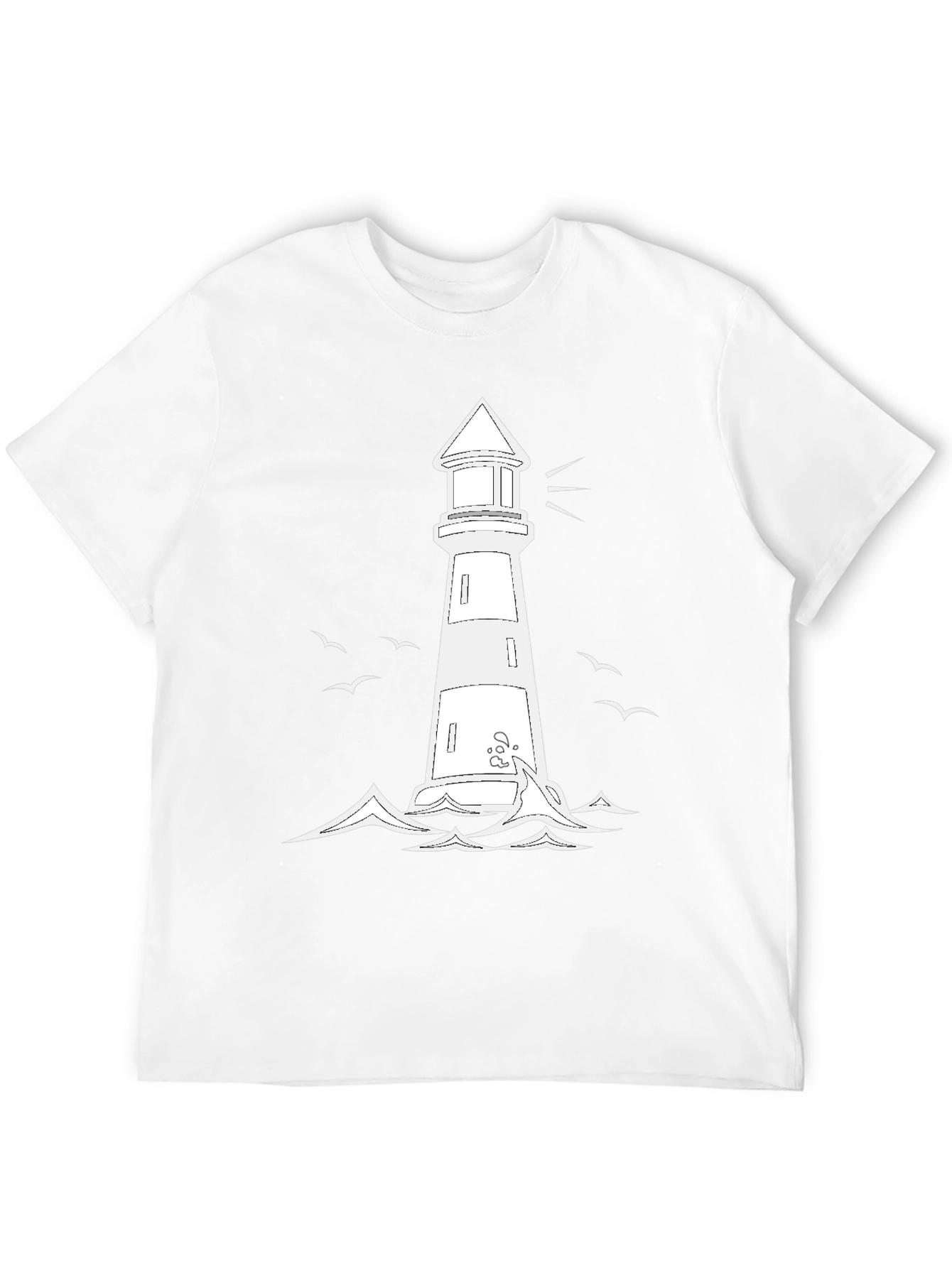 Lighthouse Graphic Tee - Coastal Style