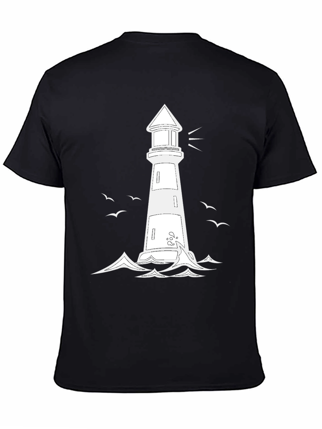 Lighthouse Graphic Tee - Coastal Style